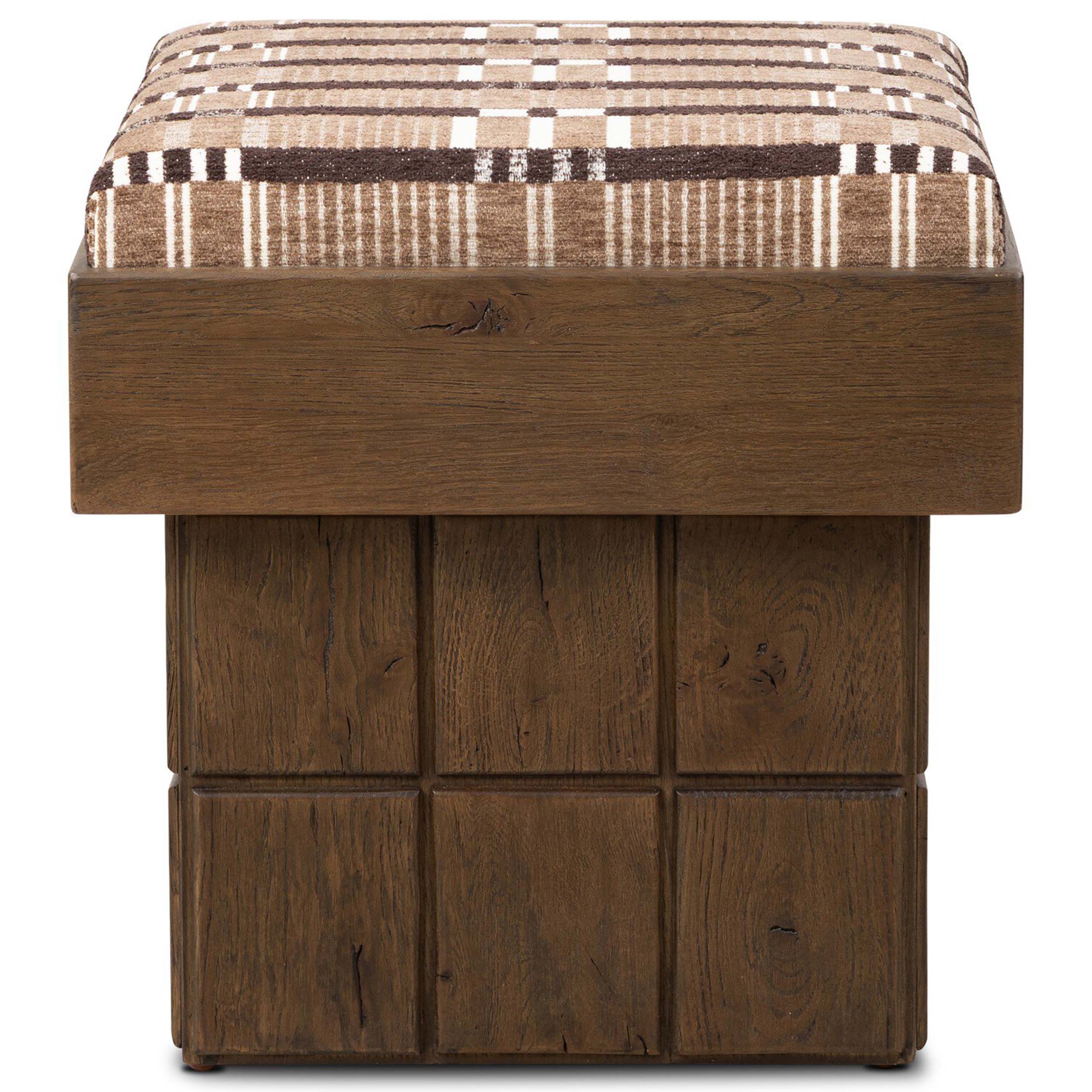 Kubi Accent Stool, Sandhill Cocoa by Four Hands - Image 2