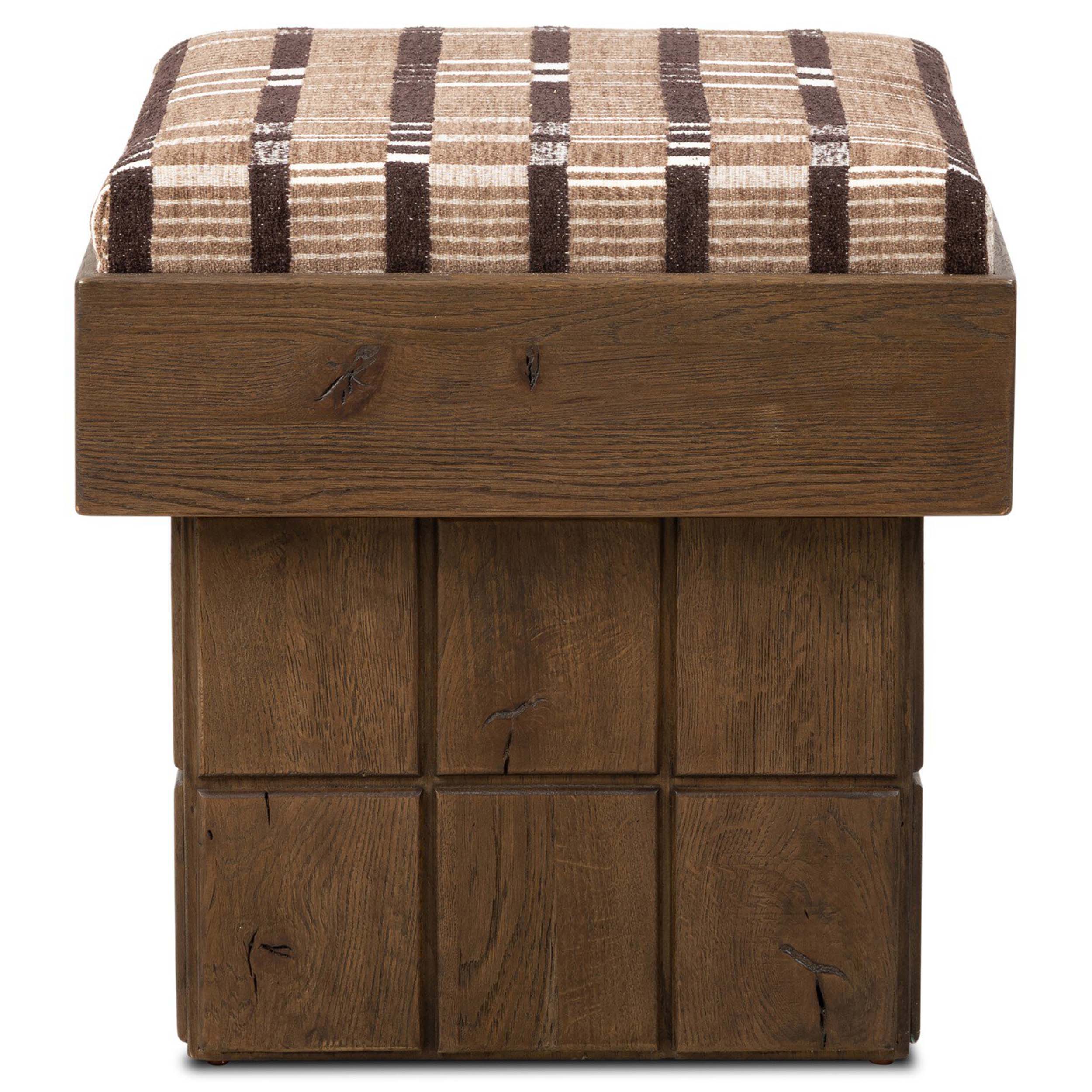 Kubi Accent Stool, Sandhill Cocoa by Four Hands - Image 3