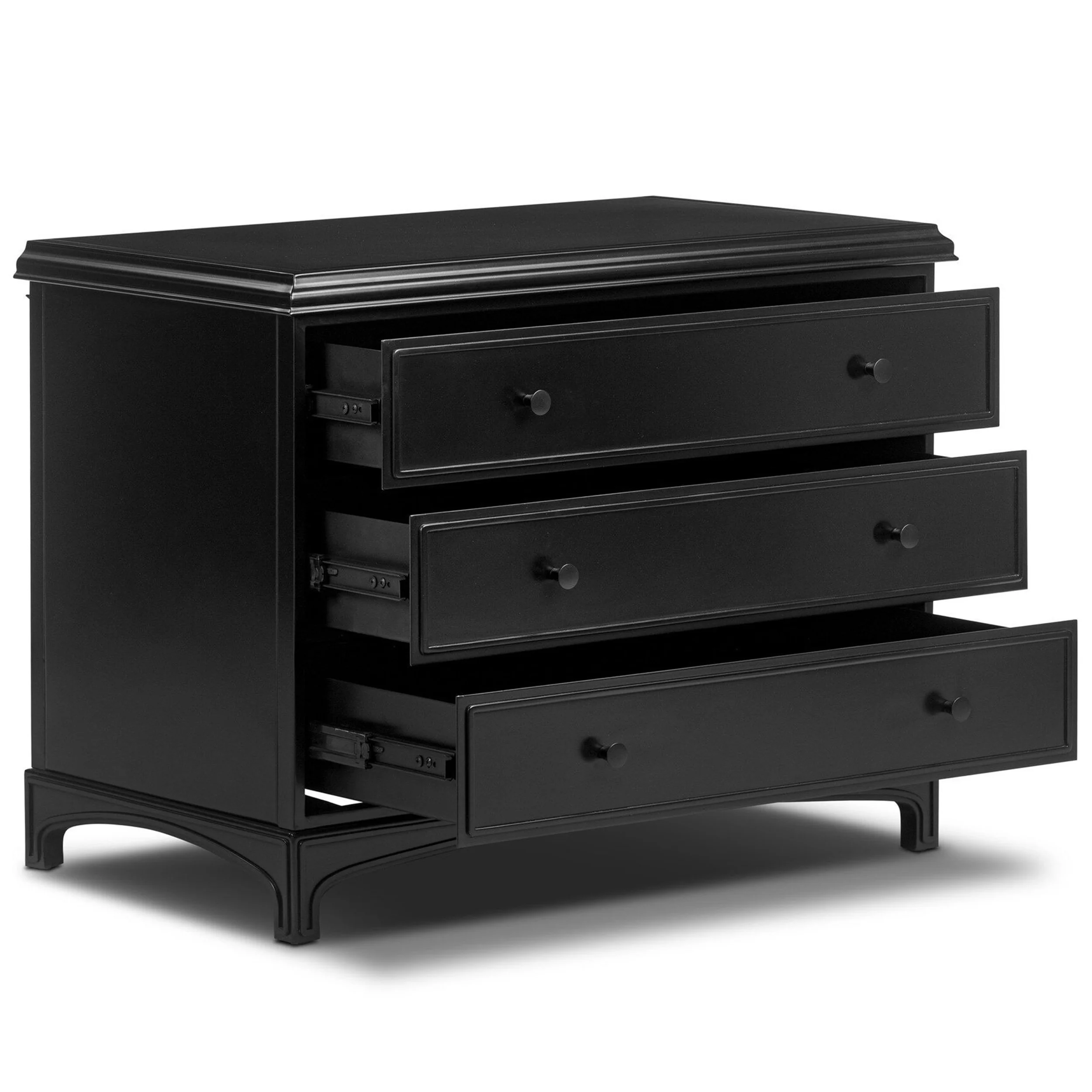 Kurk Nightstand, Black by Four Hands - Image 4