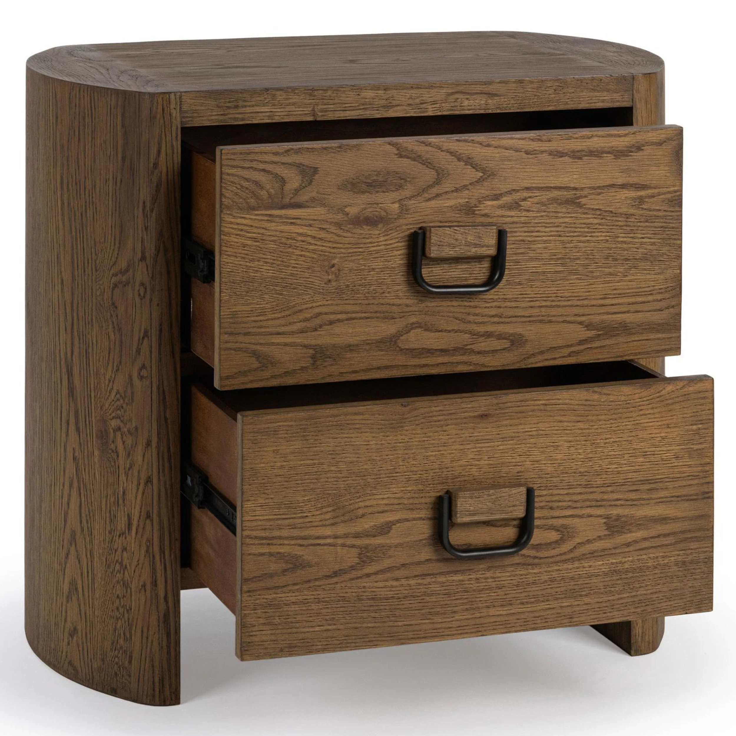 Kyrie 2 Drawer Nightstand, Tawny Brown - Image 4