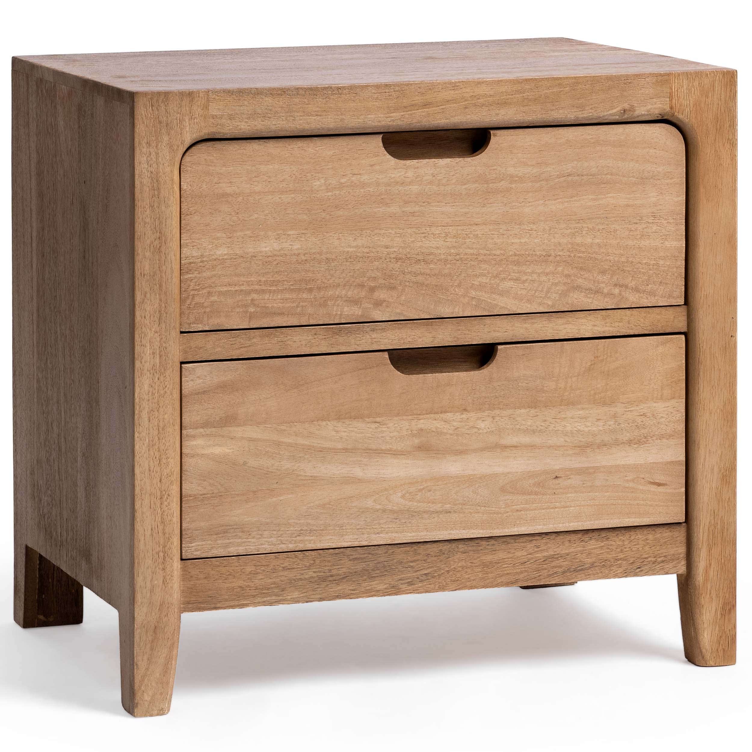 Laguna 2 Drawer Nightstand, Natural