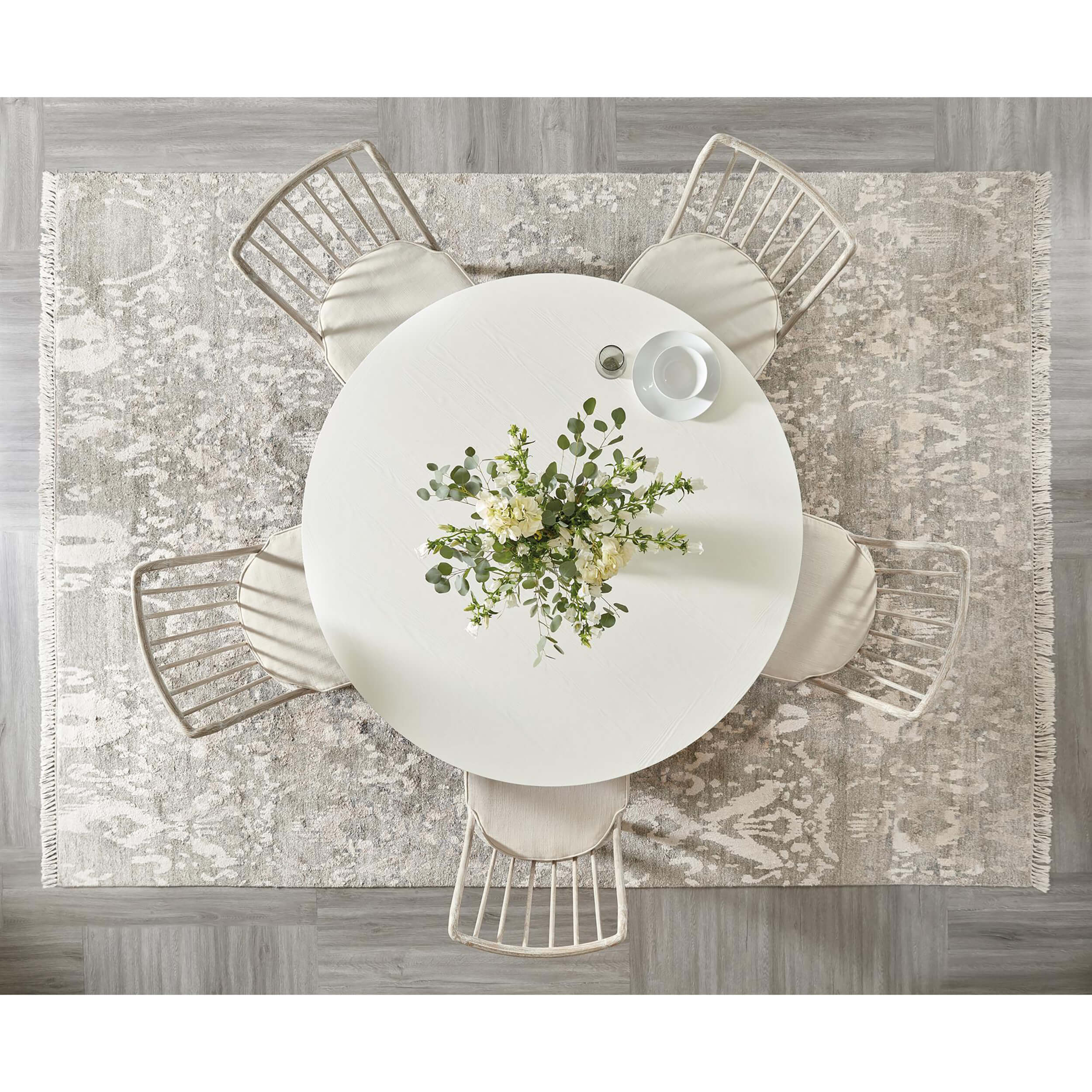 Laguna Round Dining Table, Shell White - Image 4