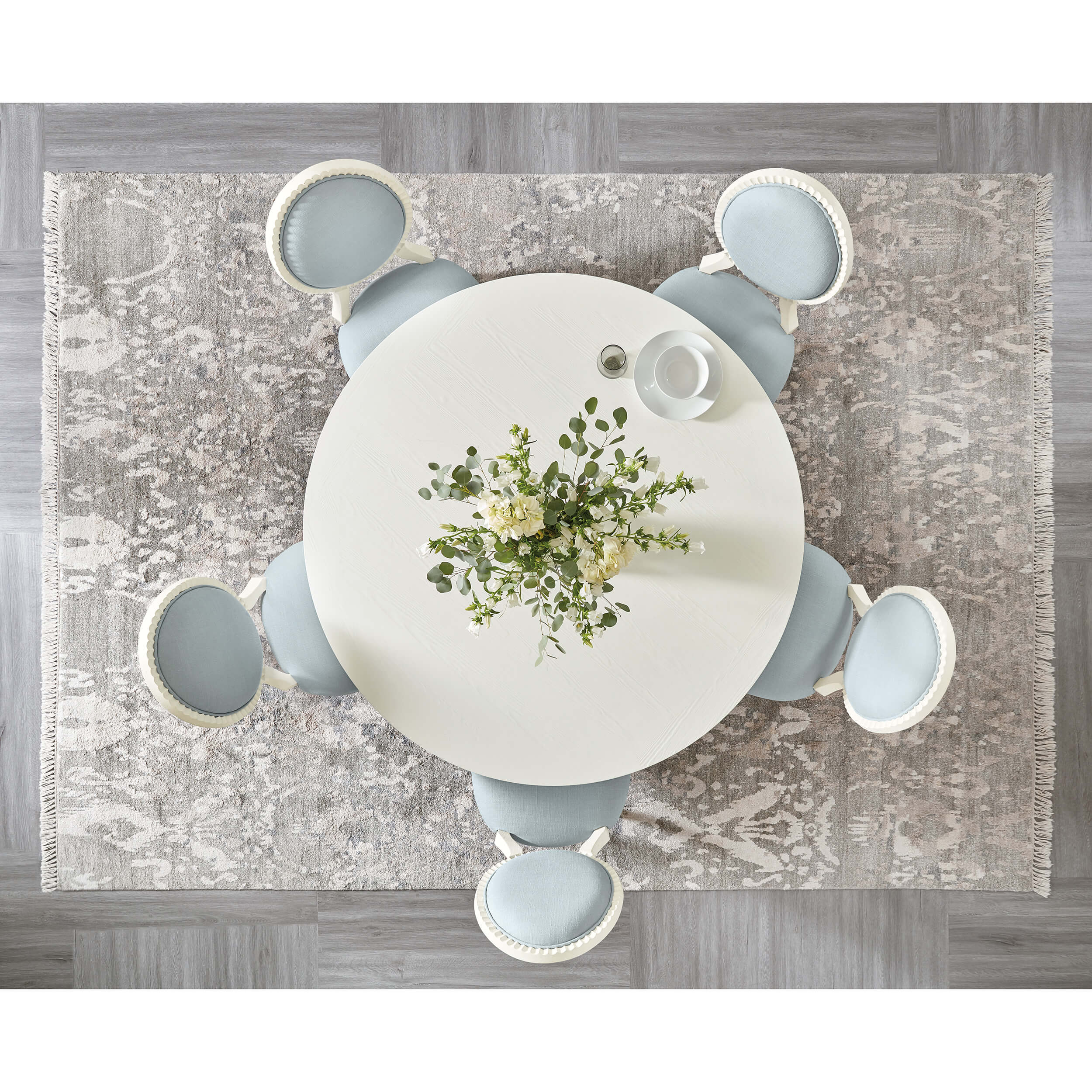 Laguna Round Dining Table, Shell White - Image 5