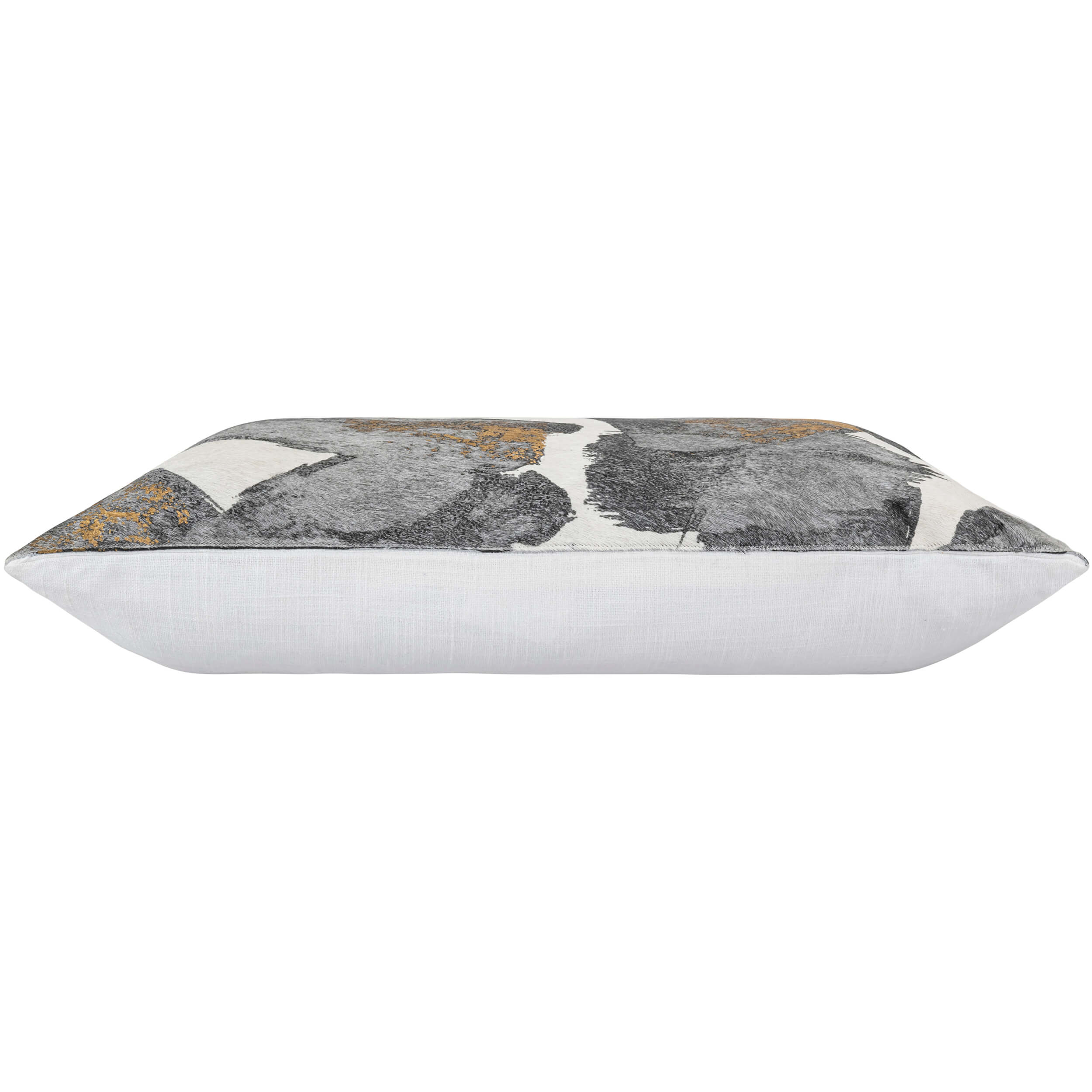 Lake Abstract Pillow, Ivory/Grey - Image 2