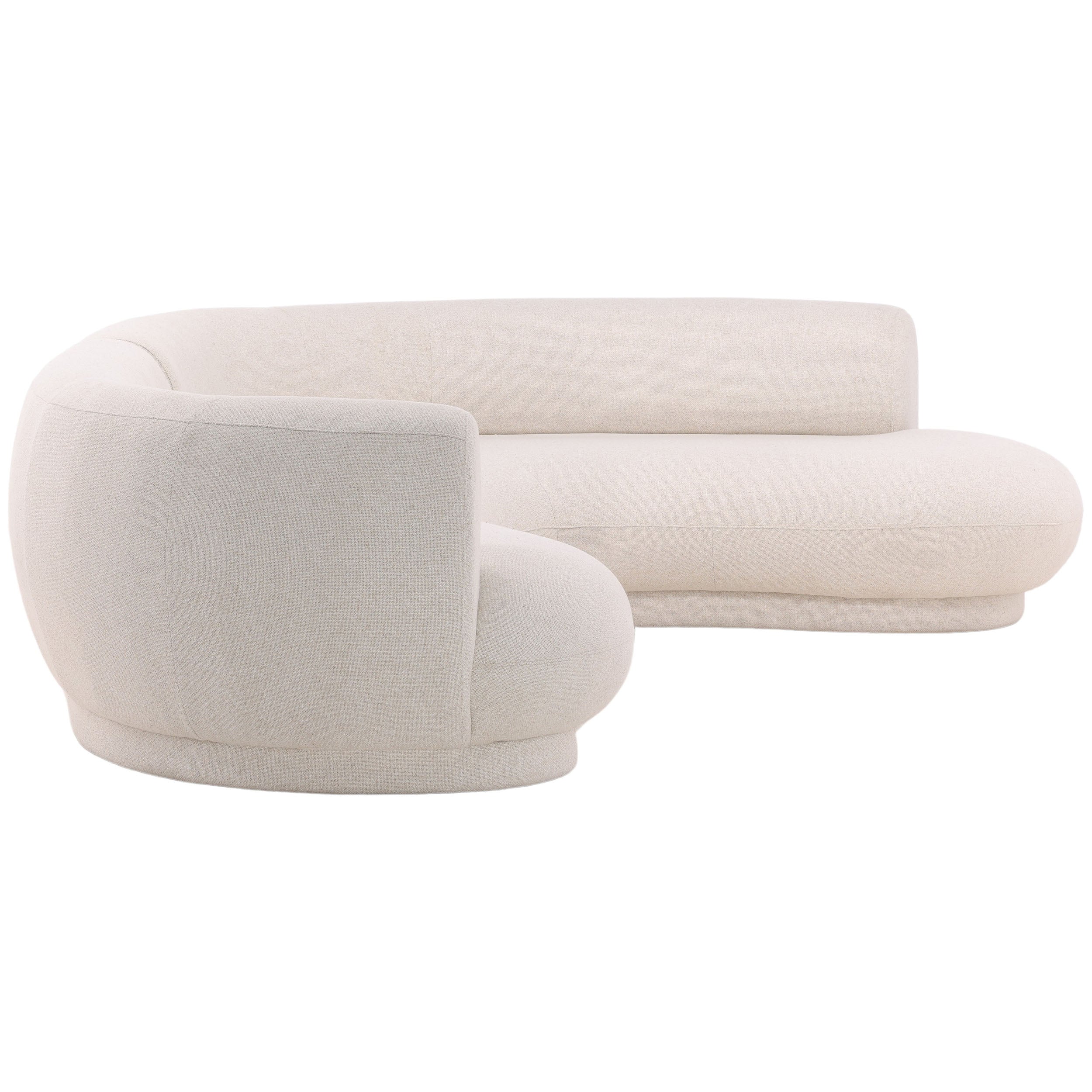 Lake Chaise Sectional, Cream - Image 7