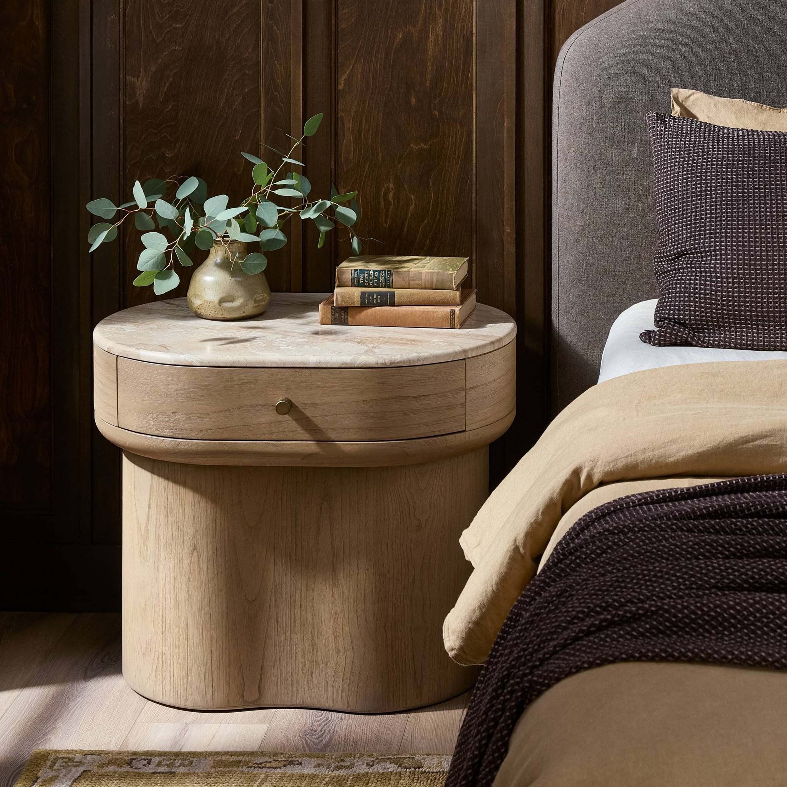 Lando Nightstand, Sand Marble - Image 7