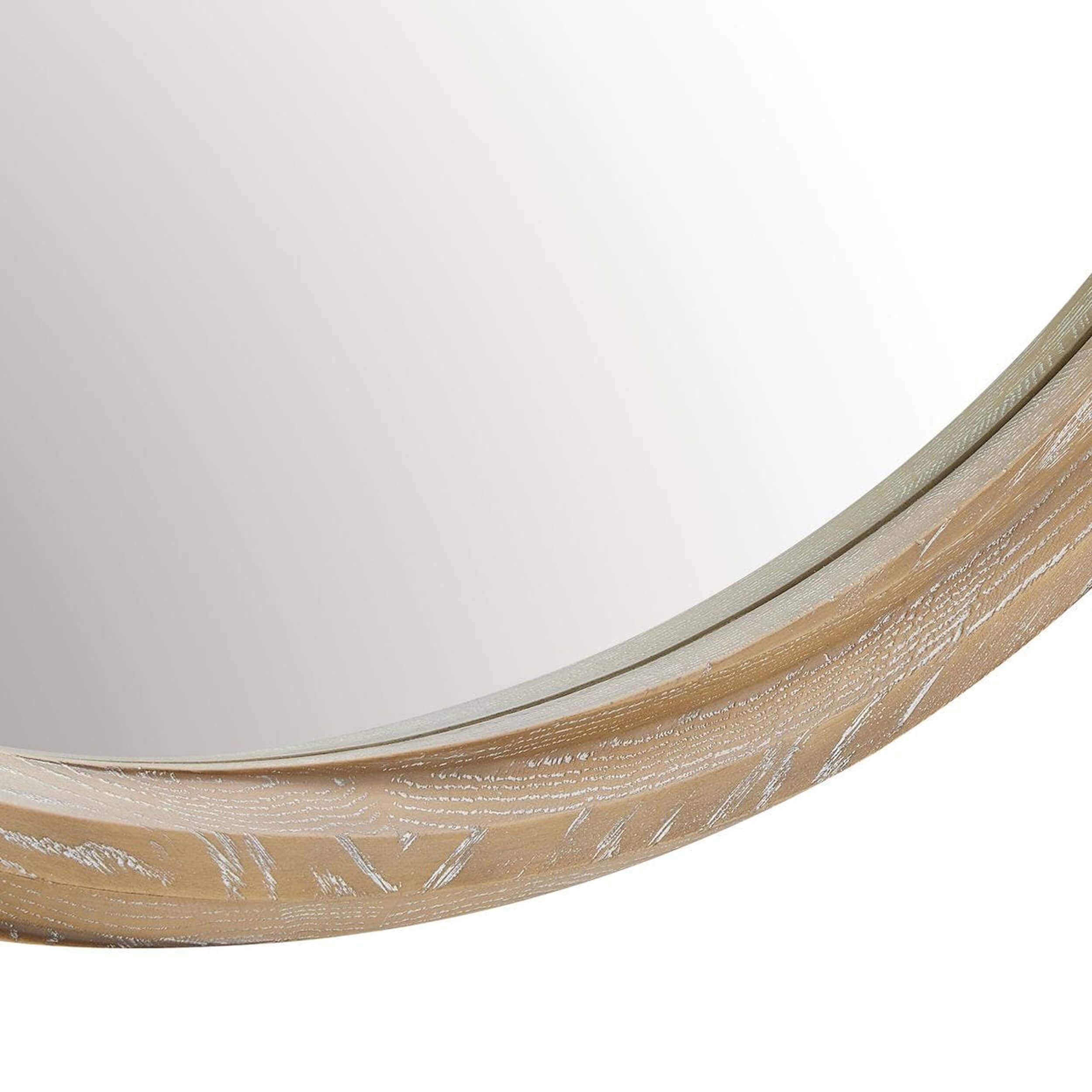 Landry Round Mirror, Natural - Image 3
