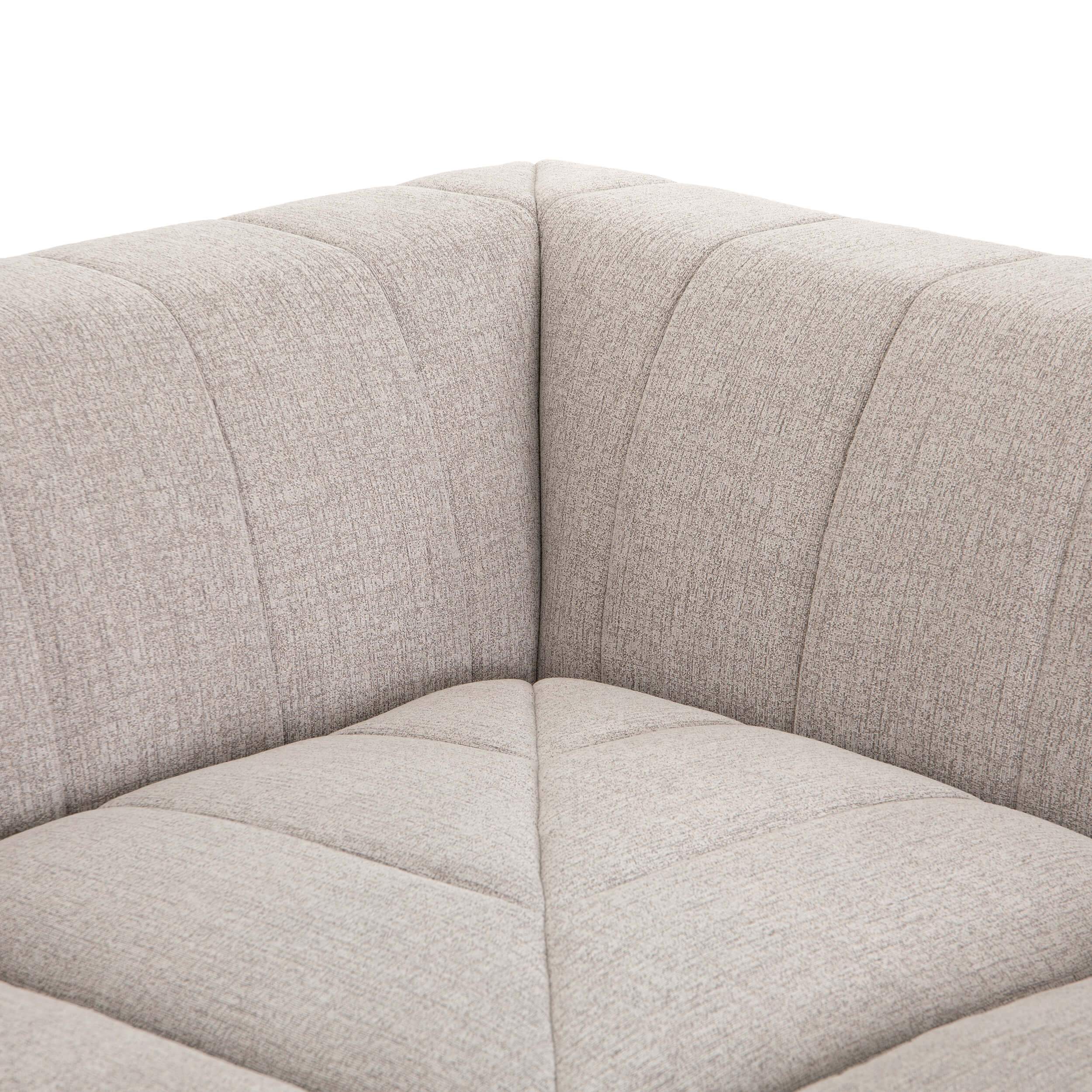 Langham Channeled 5 Piece Sectional, Napa Sandstone by Four Hands - Image 2