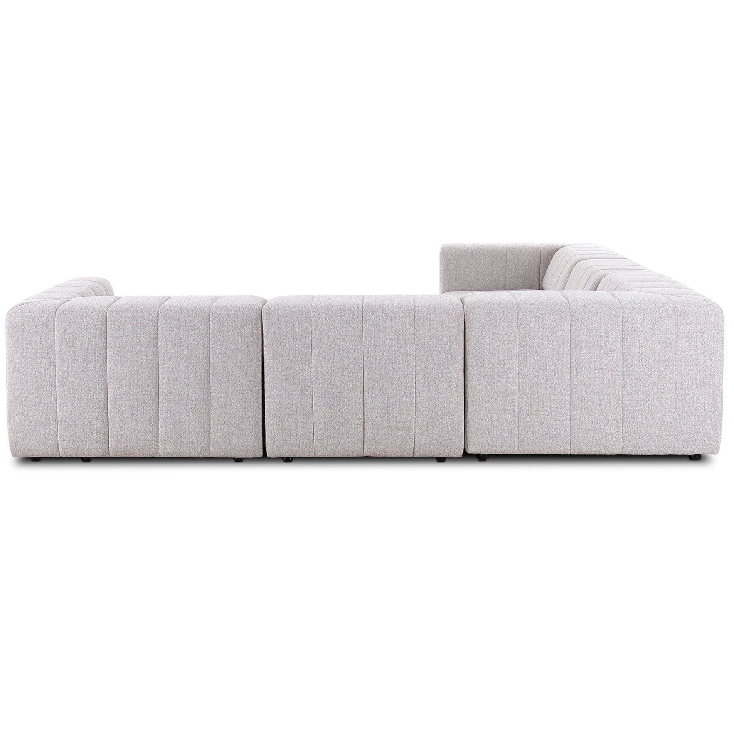 Langham Power Recliner 5 Piece Sectional, Napa Sandstone by Four Hands - Image 4