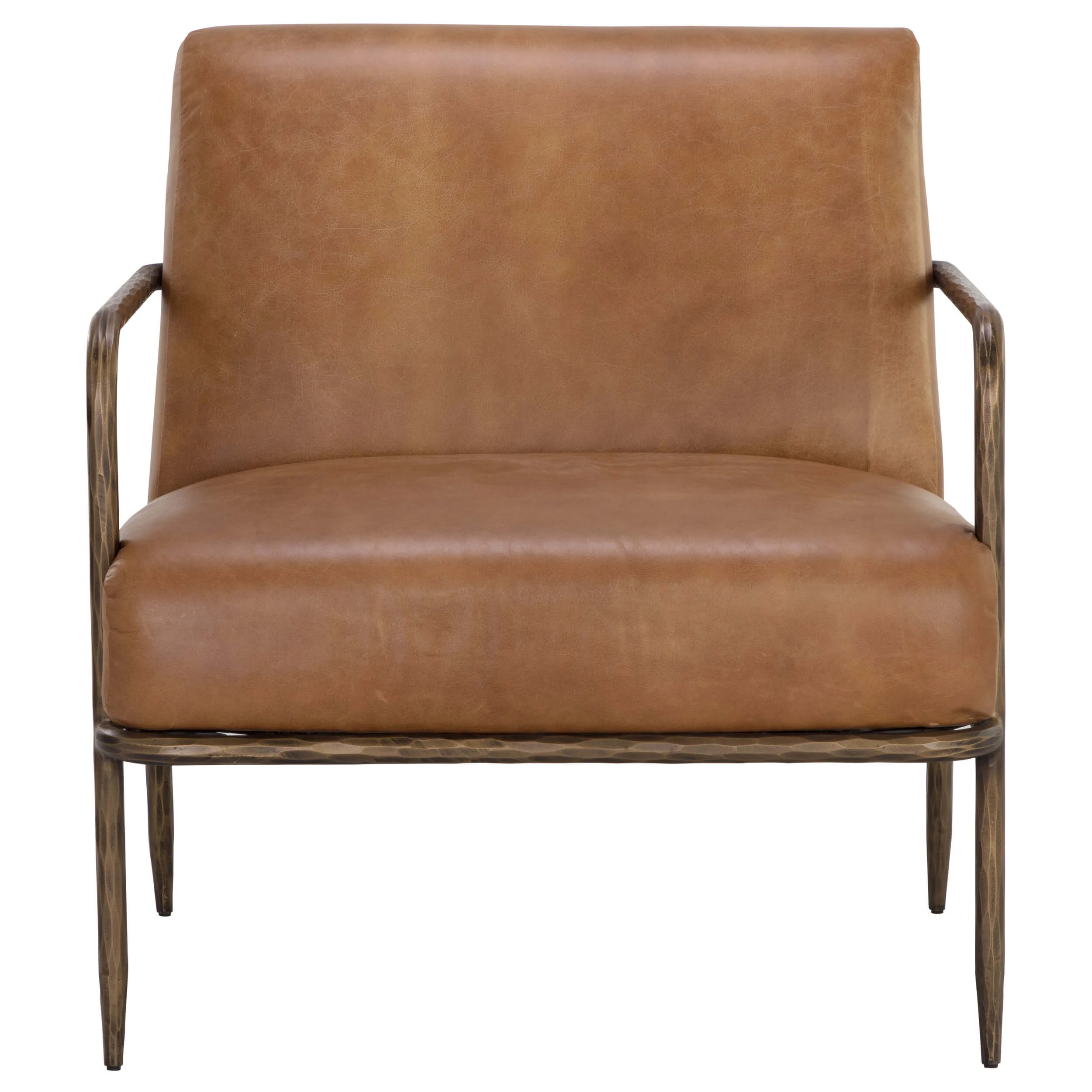 Lathan Leather Chair, Tan - Image 2