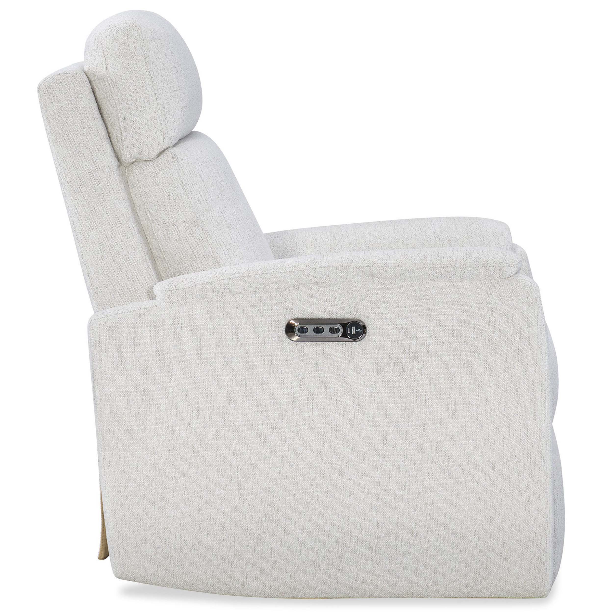 Latitudes Power Swivel Recliner, Zena Cotton - Image 3