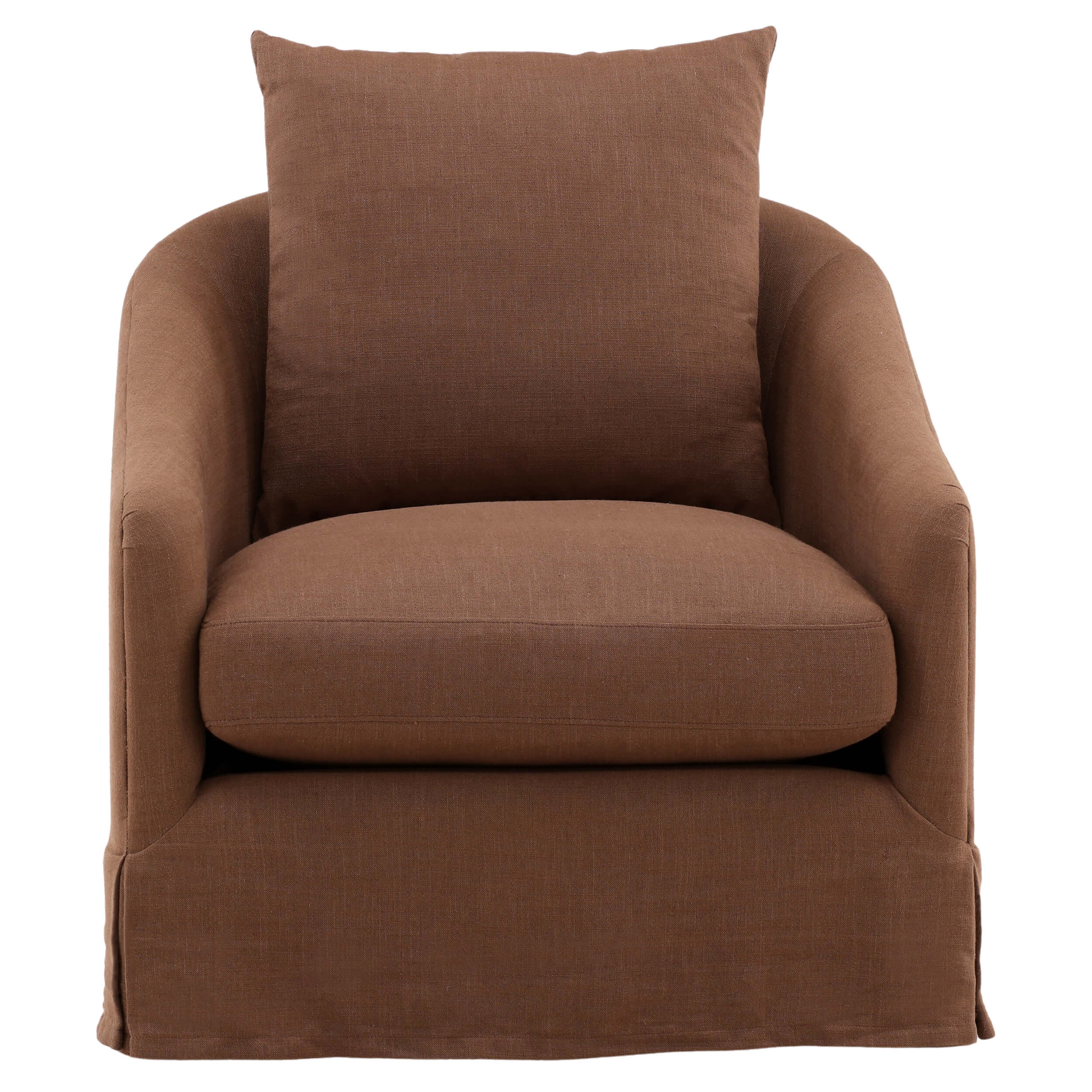 Laura Swivel Chair, Coffee - Image 2