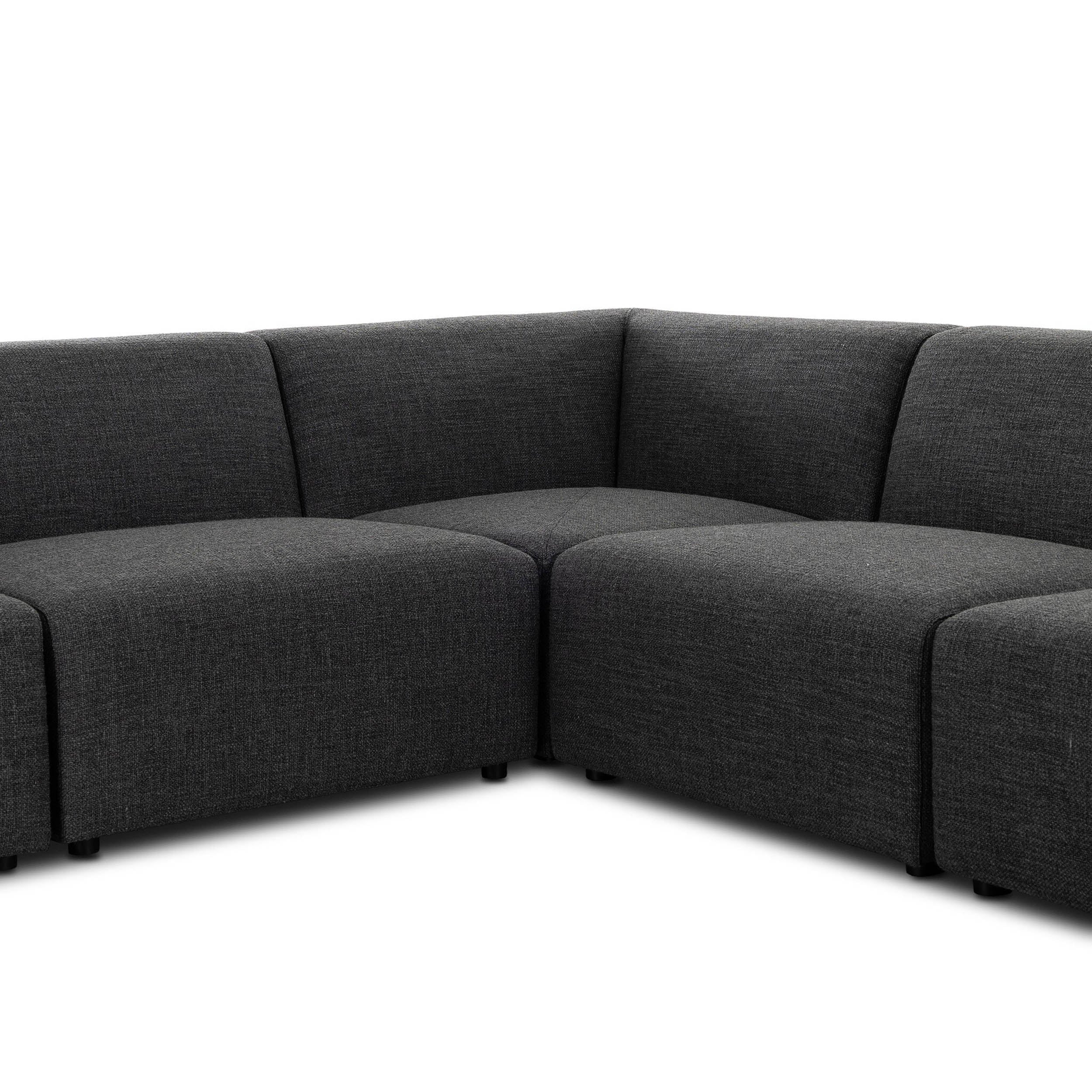 Lawndale 6 Piece Sectional, Saxon Charcoal by Four Hands - Image 11