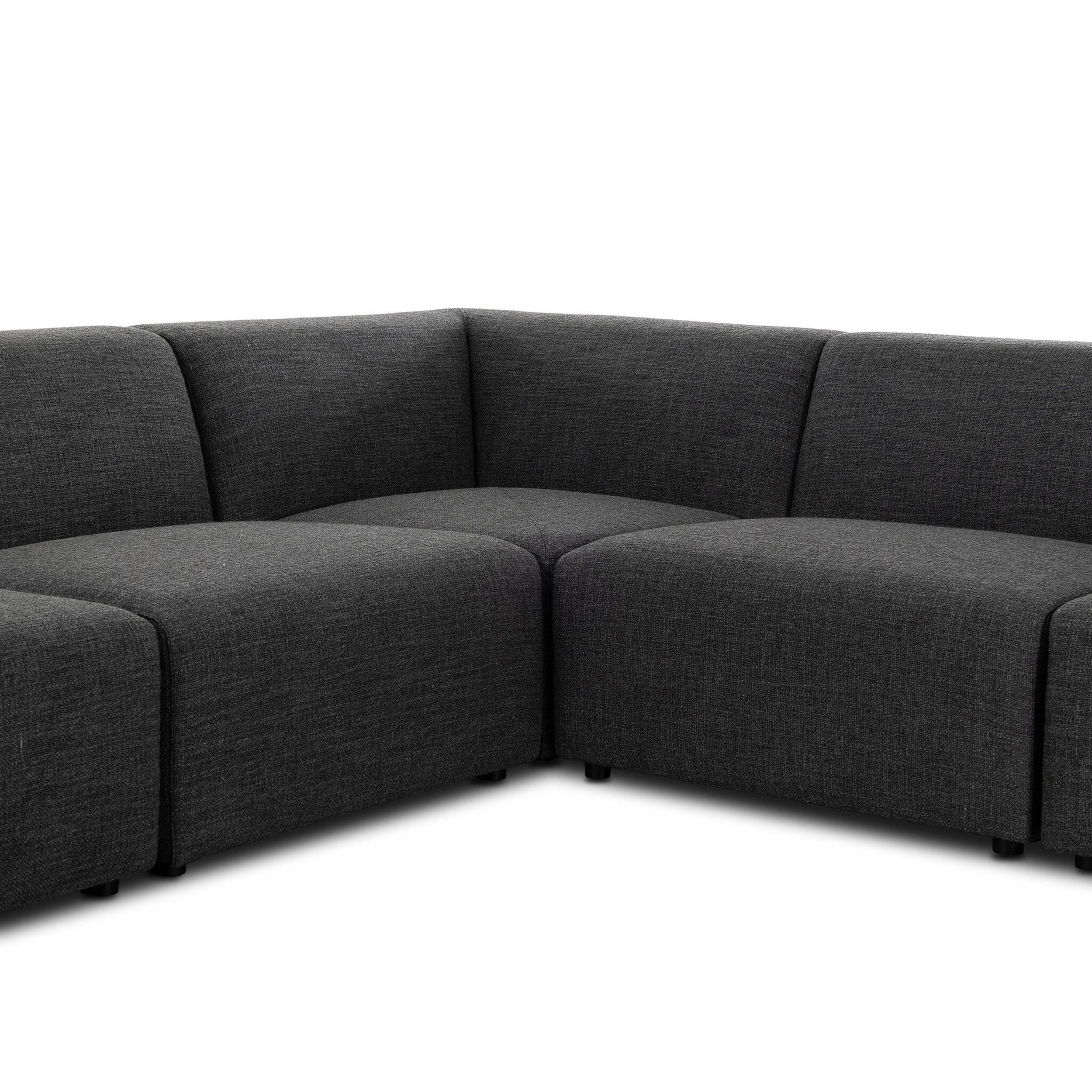Lawndale 6 Piece Sectional, Saxon Charcoal by Four Hands - Image 5