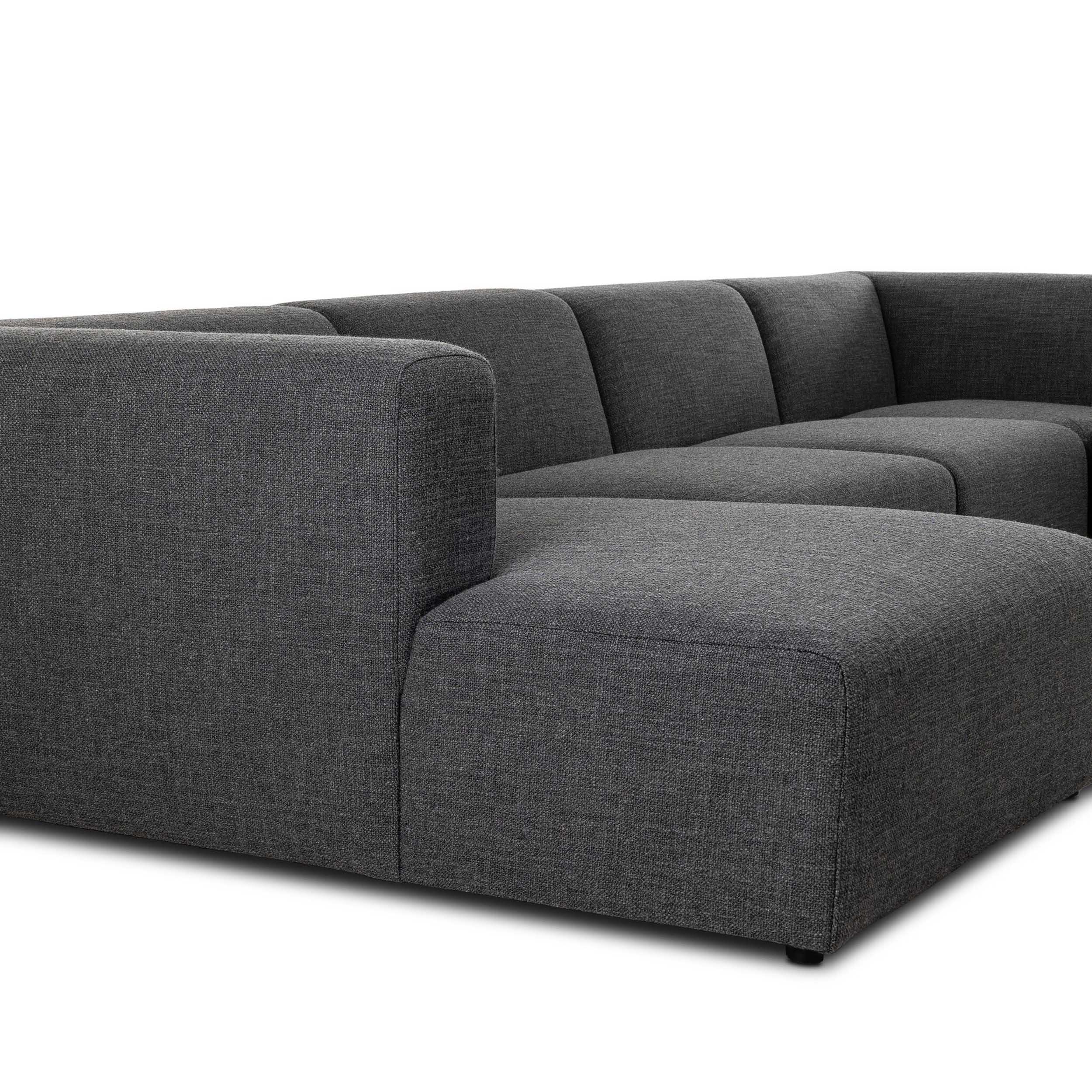 Lawndale 6 Piece Sectional, Saxon Charcoal by Four Hands - Image 6