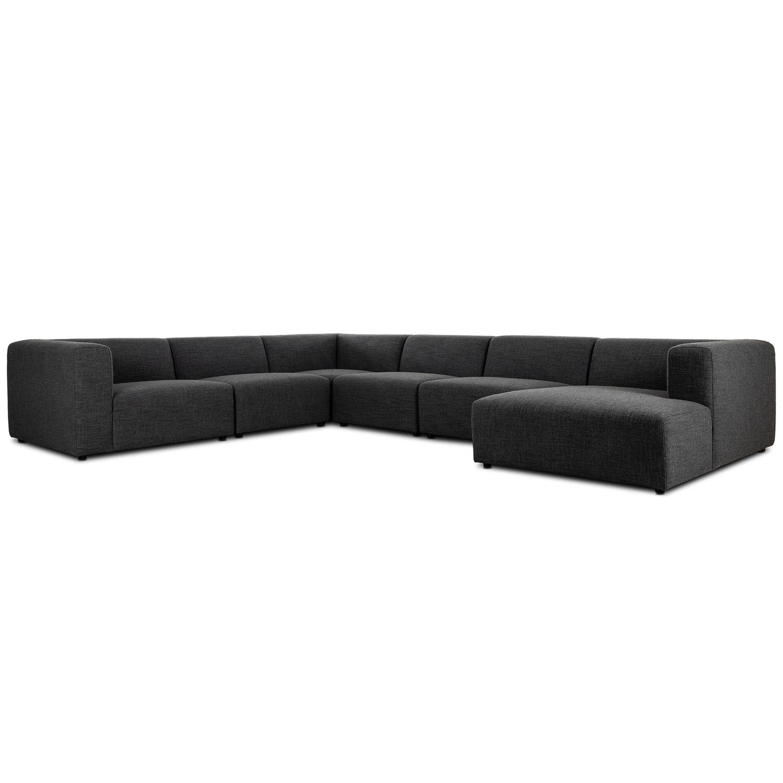 Lawndale 6 Piece Sectional, Saxon Charcoal by Four Hands - Image 8