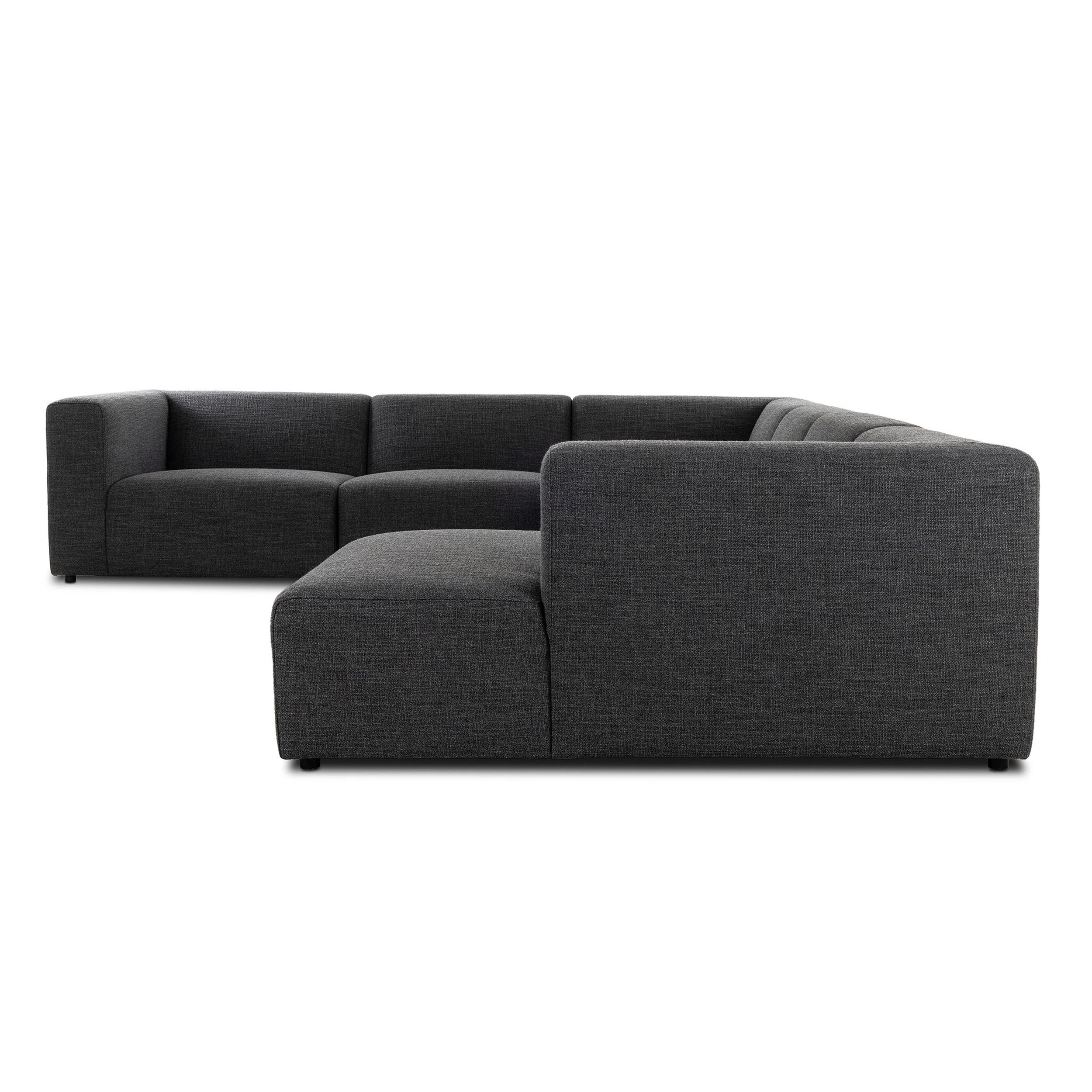 Lawndale 6 Piece Sectional, Saxon Charcoal by Four Hands - Image 9