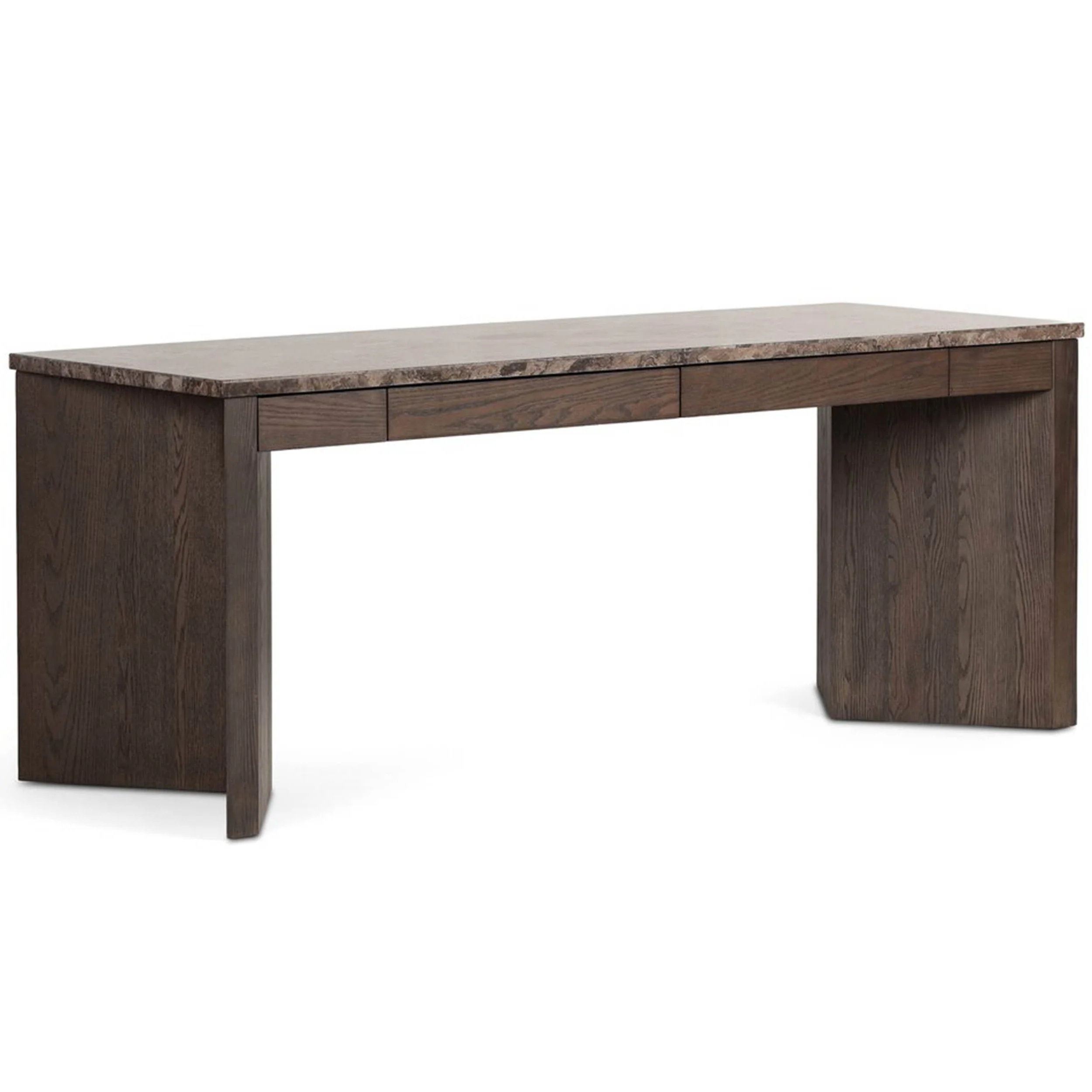 Lawson Desk, Warm Grey Marble by Four Hands