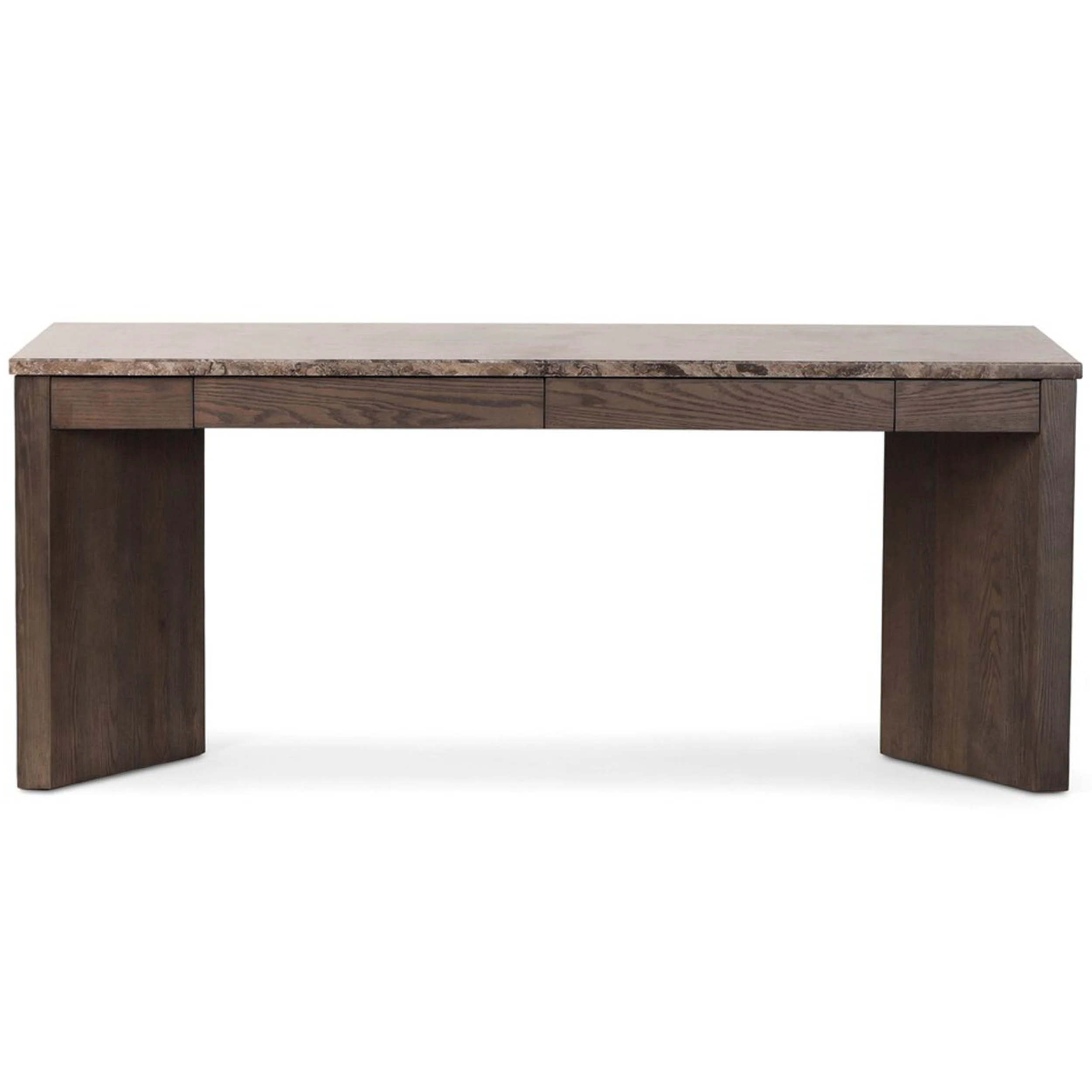 Lawson Desk, Warm Grey Marble by Four Hands - Image 2