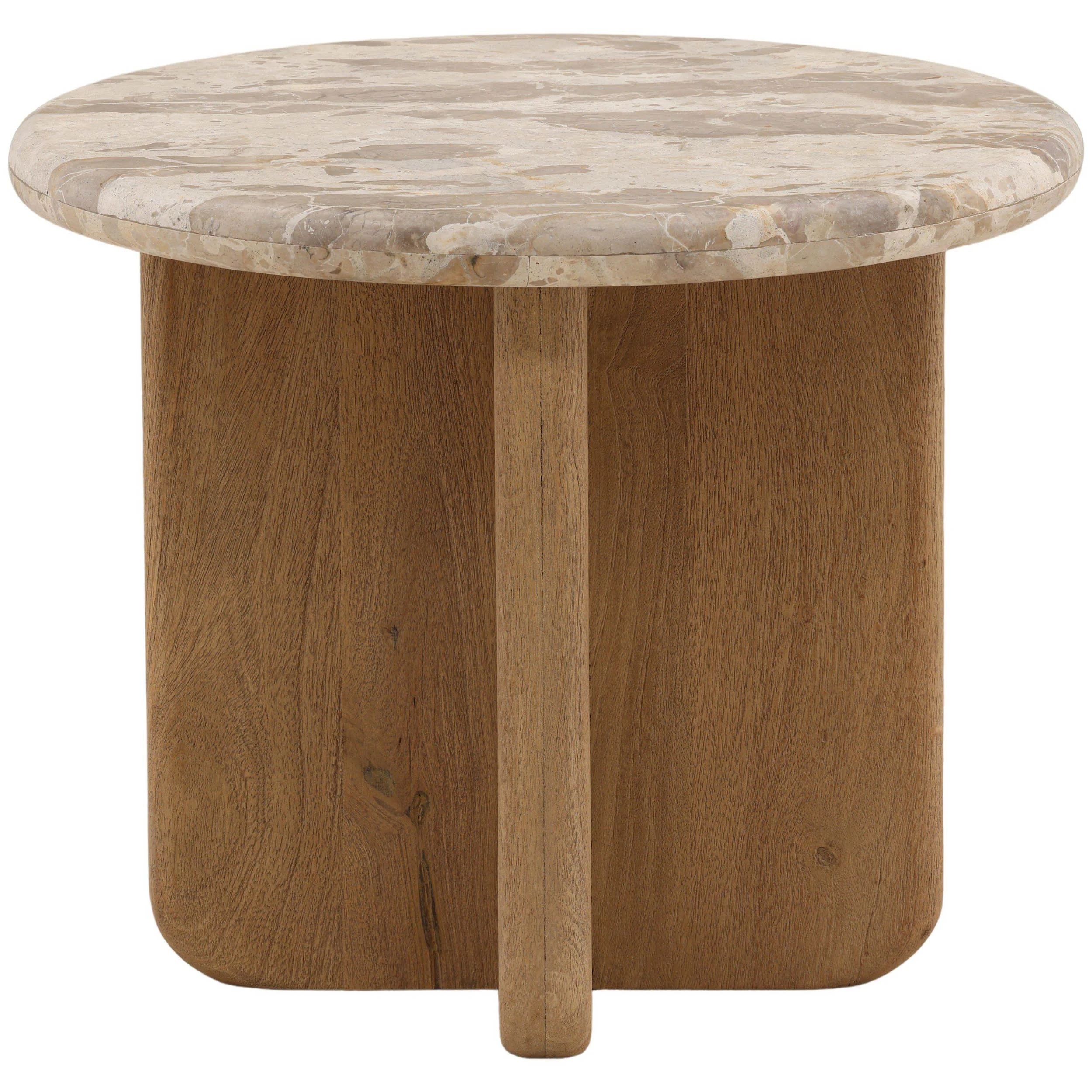 Layna Side Table, Beige - Image 2