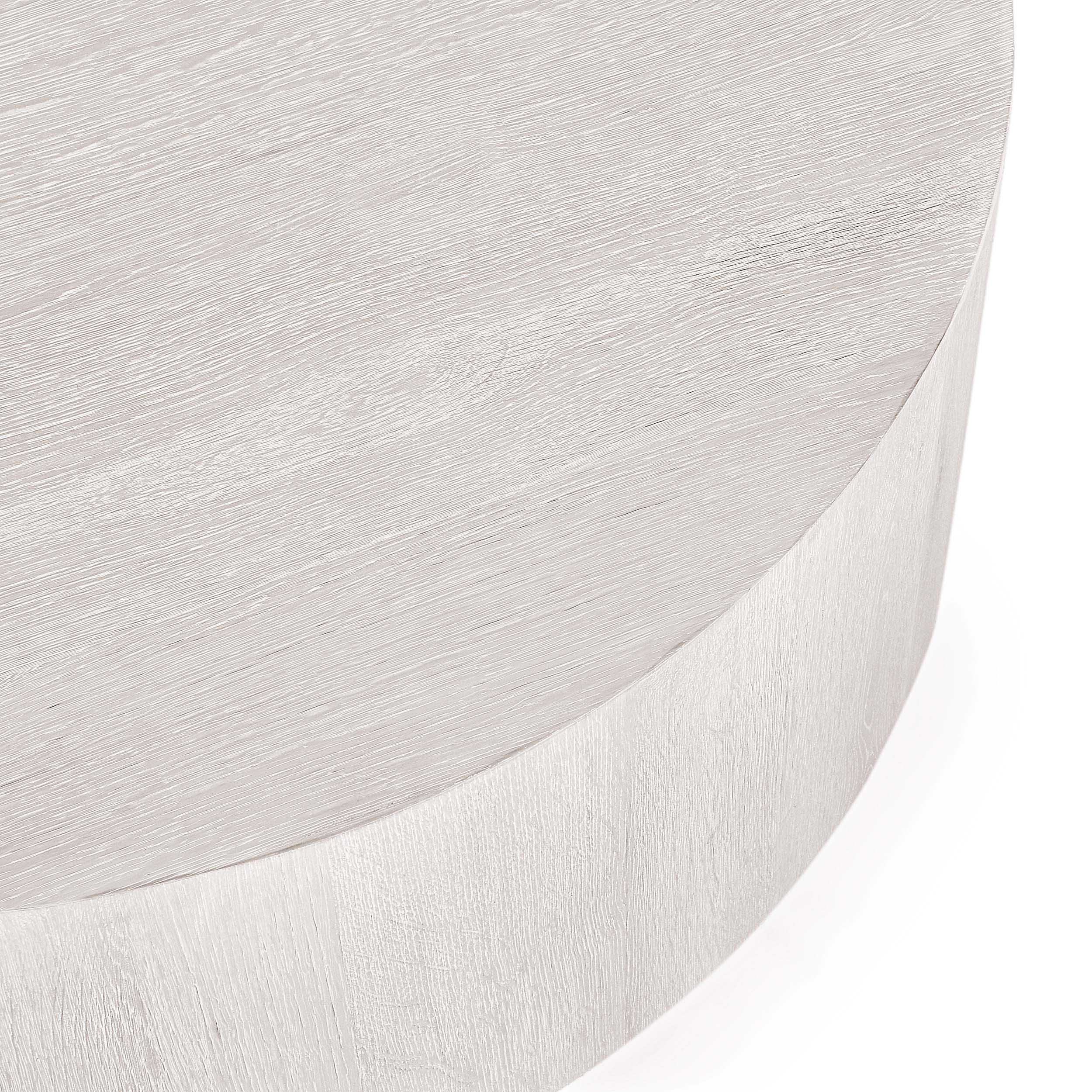 Layne Round Coffee Table, Milk White - Image 3