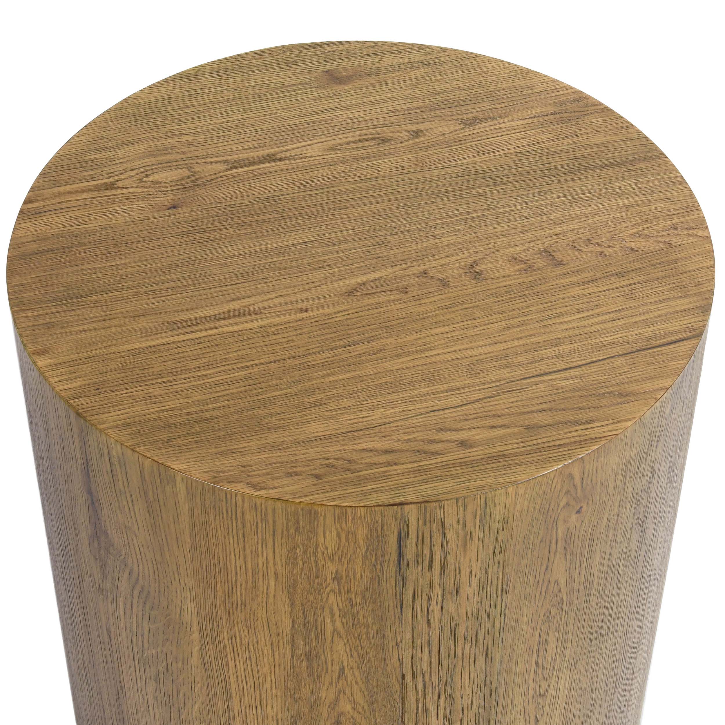 Layne Round End Table, Light Brown - Image 2
