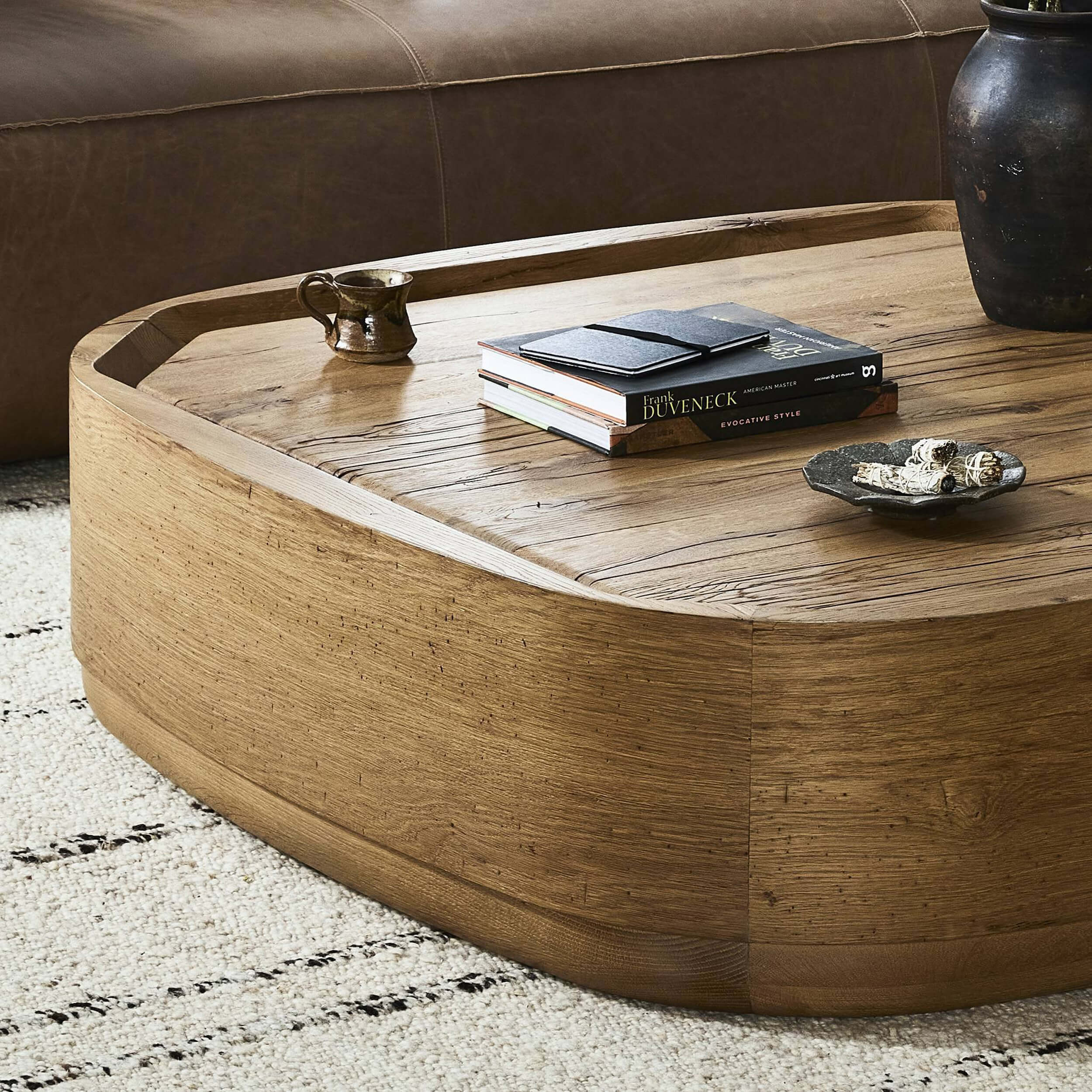 Leandro Coffee Table, Natural by Four Hands - Image 6