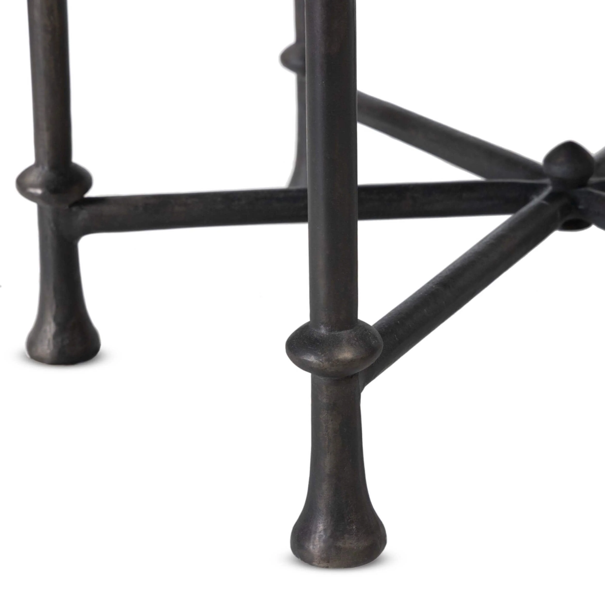 Leblanc Outdoor Dining Table, Distressed Bronze by Amber Lewis x Four Hands - Image 4