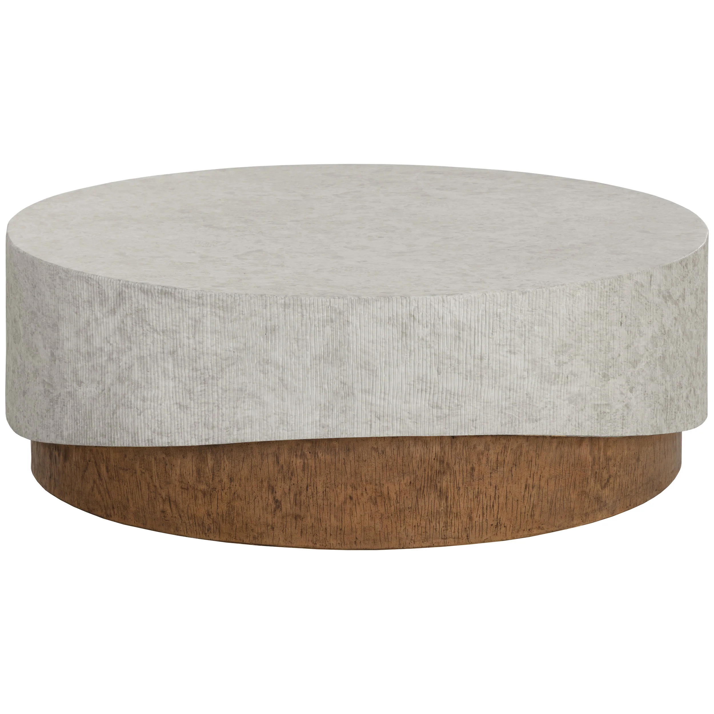 Leda Round Coffee Table, Grey Marble Look - Image 2