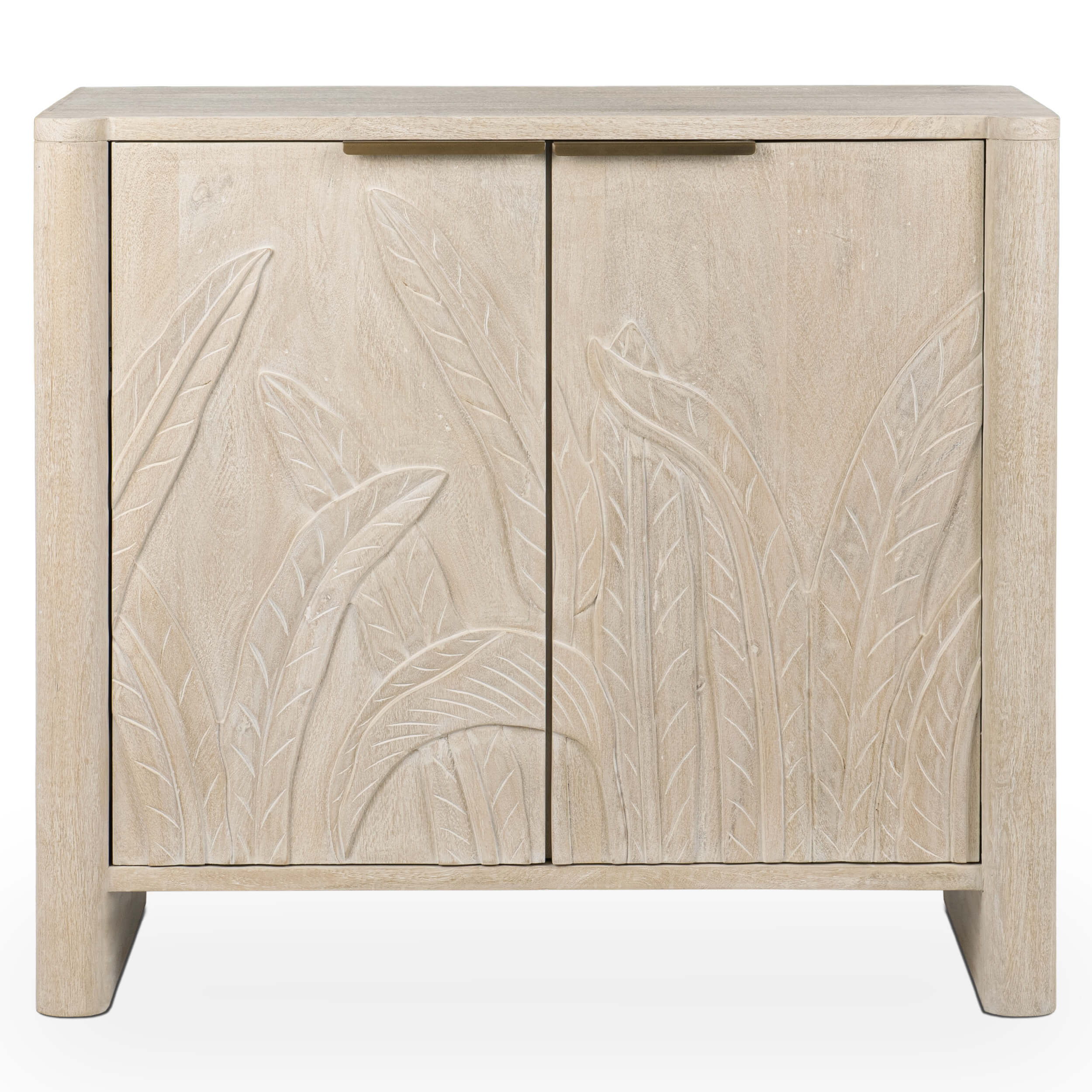 Ledro 2 Door Cabinet, White Washed - Image 2
