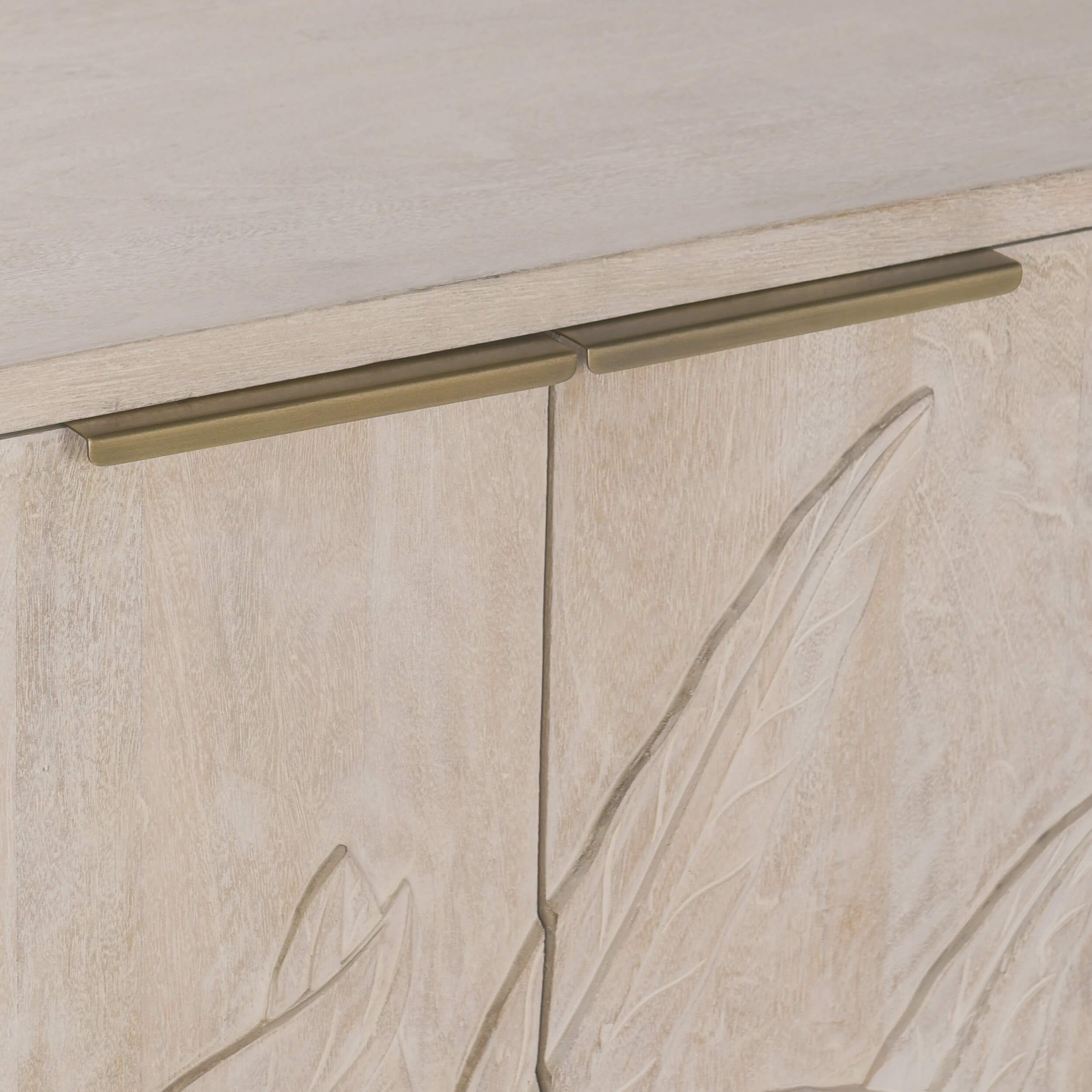 Ledro 4 Door Cabinet, White Washed - Image 5