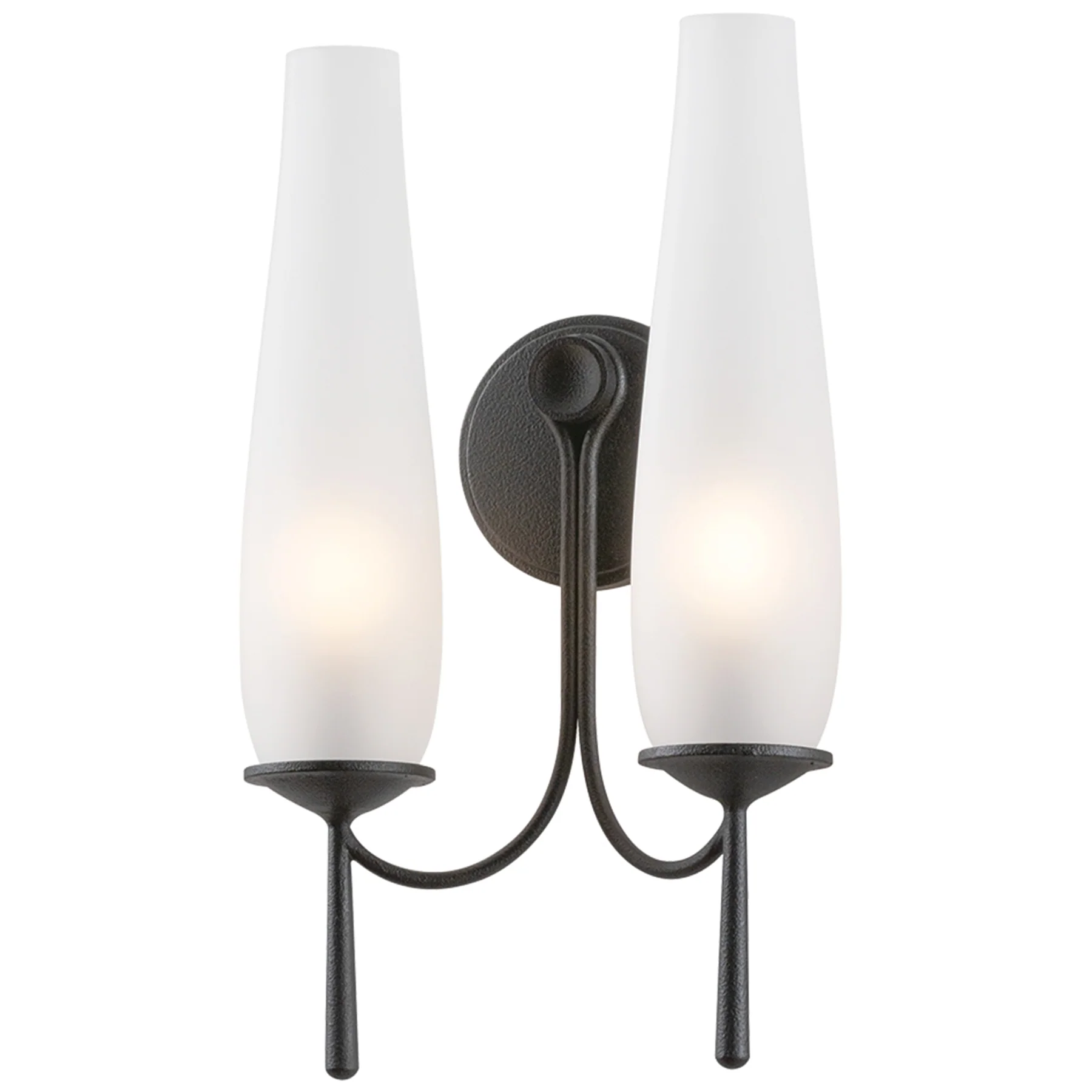 Legacy Double Wall Sconce, Forged Iron