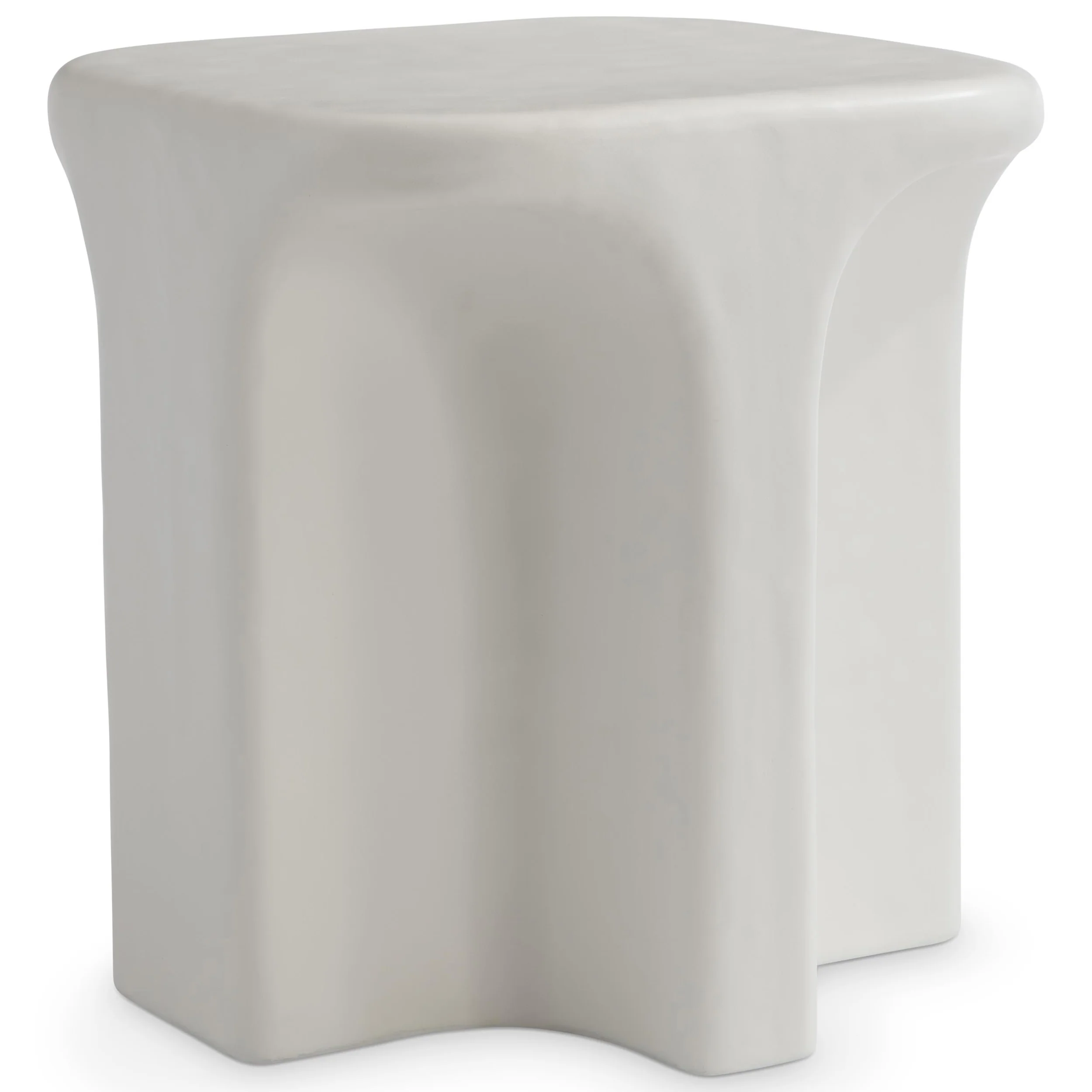 Lennox Outdoor Side Table, Chalky White