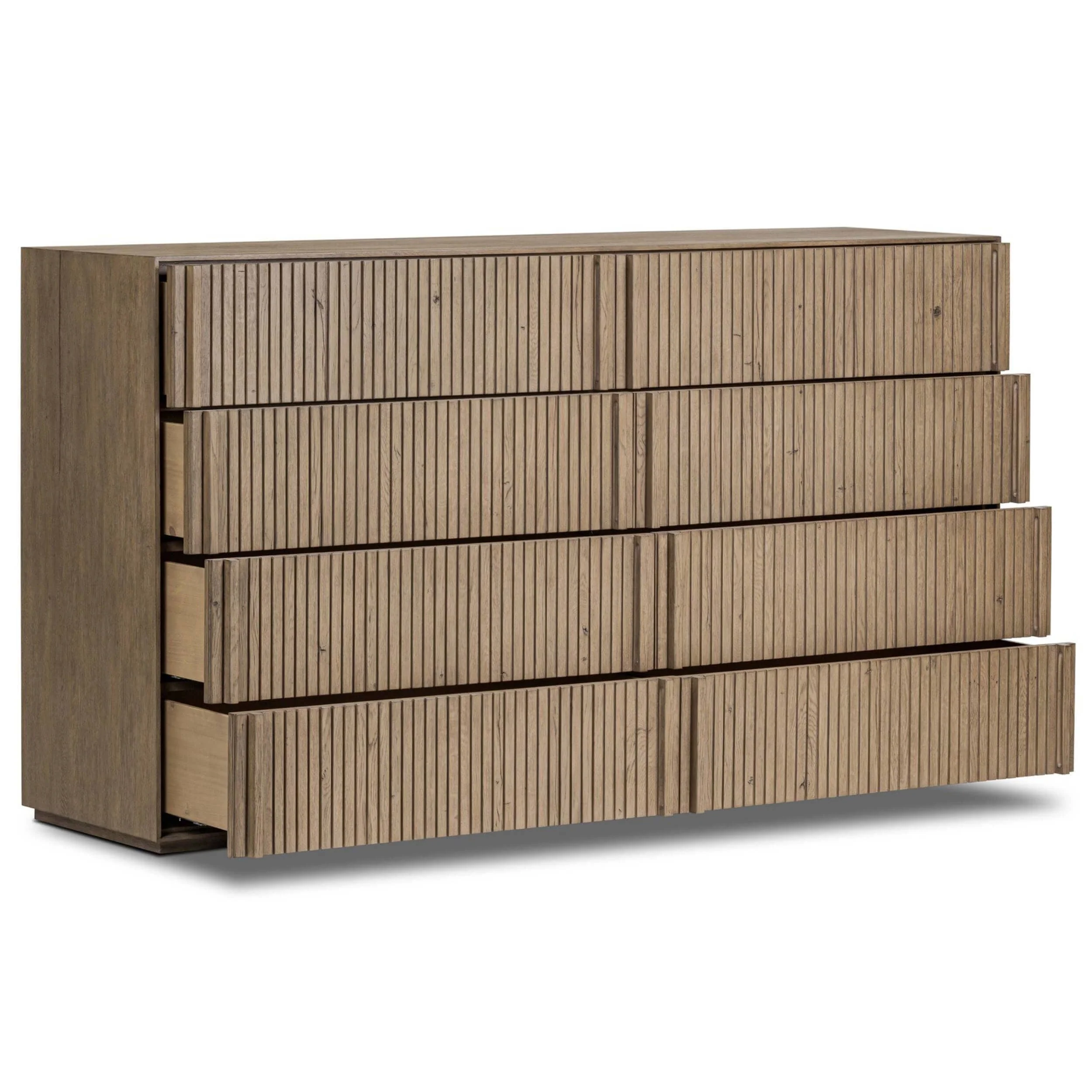 Leo 8 Drawer Dresser, Rustic Grey by Four Hands - Image 7