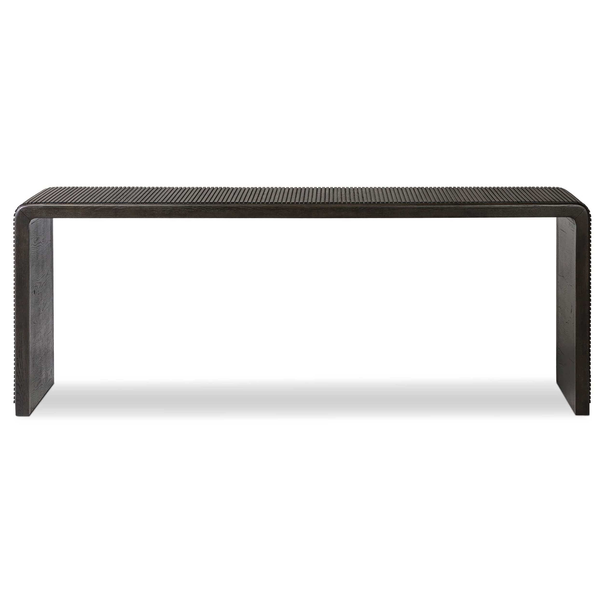 Leo Console Table, Smoked Black by Four Hands - Image 2