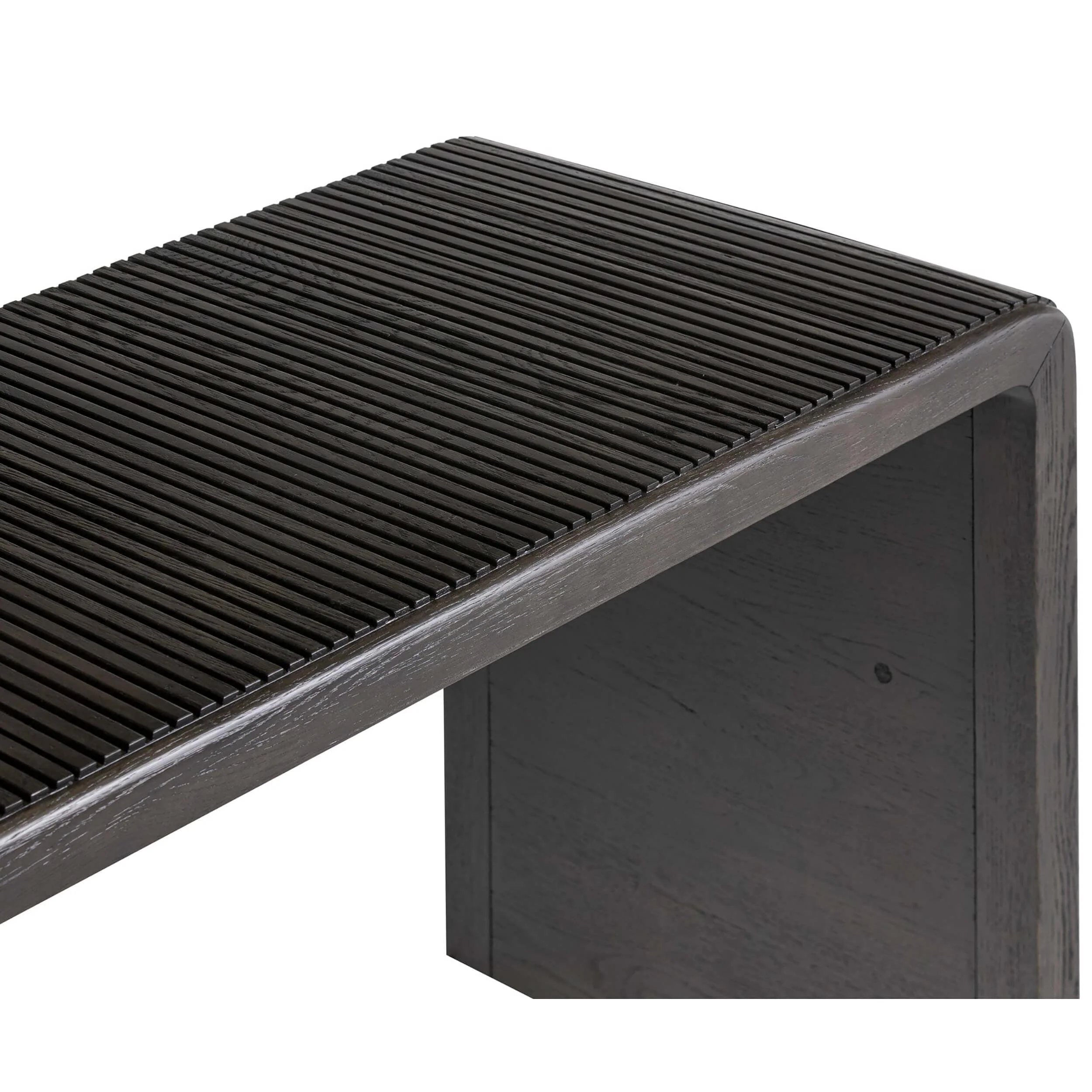Leo Console Table, Smoked Black by Four Hands - Image 4