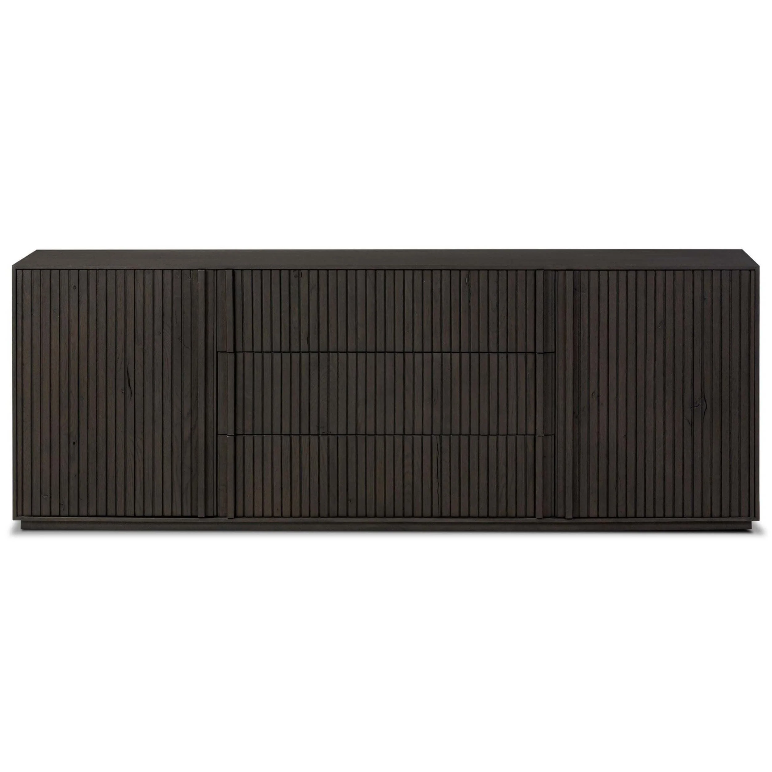 Leo Media Console, Smoked Black by Four Hands - Image 2