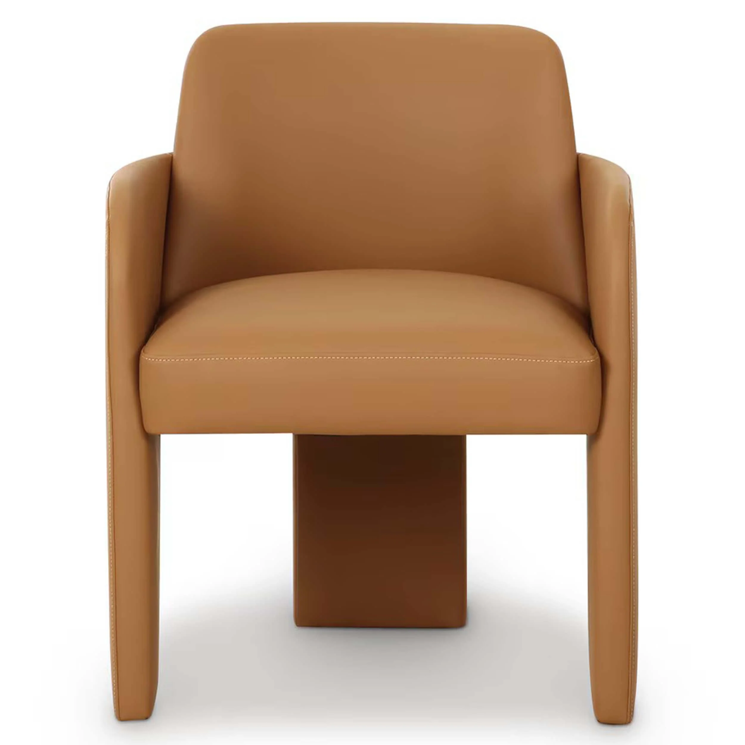 Leo Performance Vegan Leather Dining Chair, Tan - Image 2