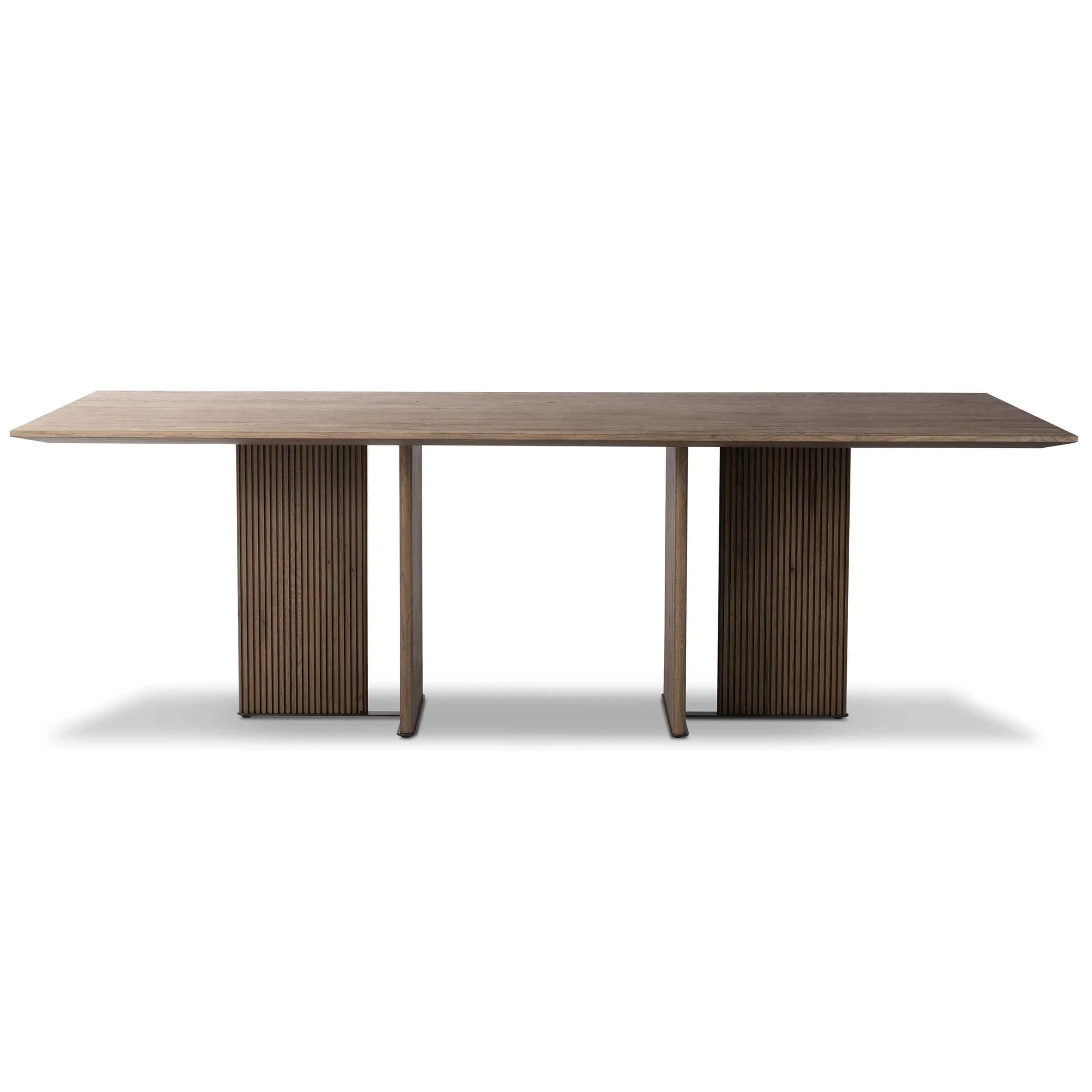 Leo Rectangular Dining Table, Rustic Grey by Four Hands - Image 2