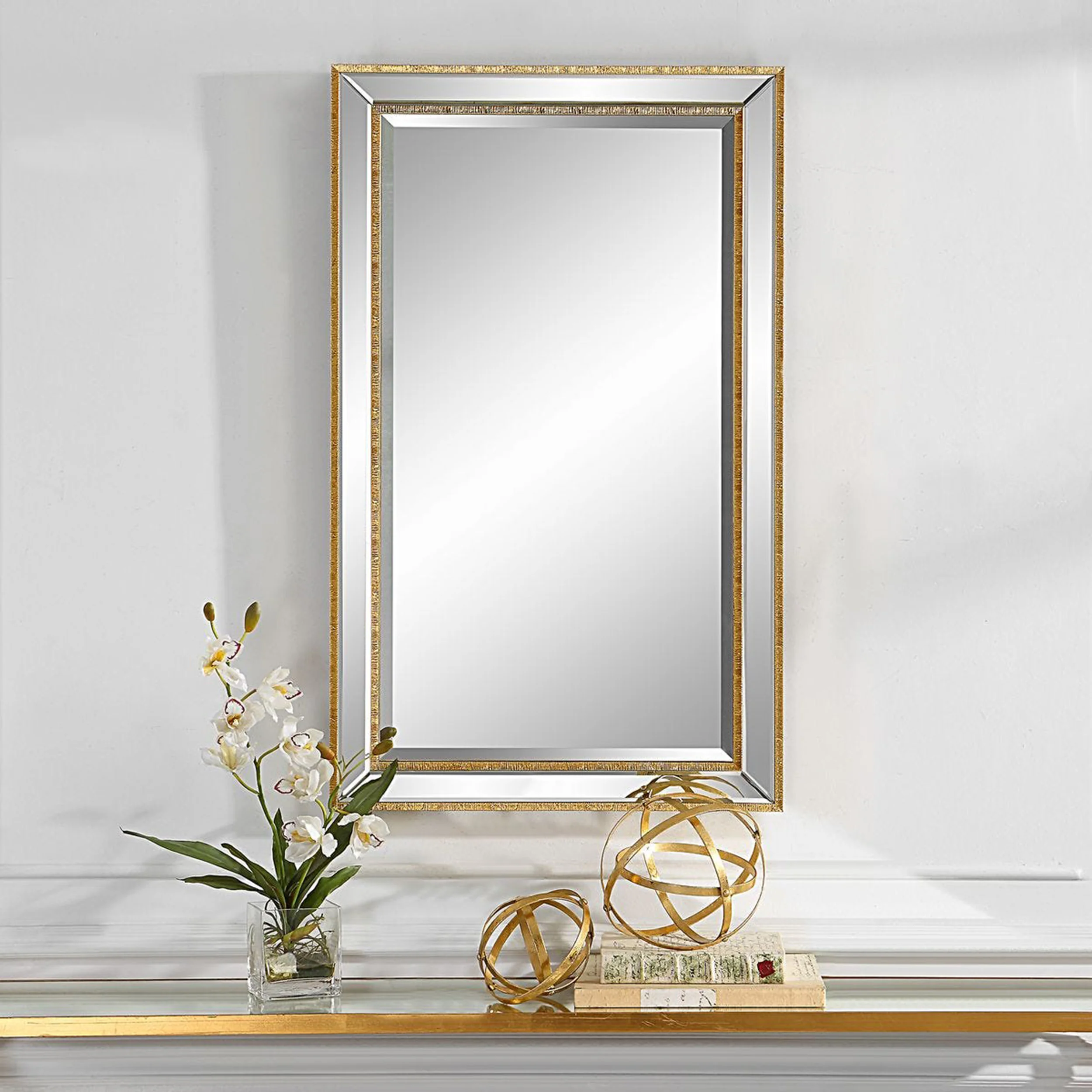 Leona Mirror, Gold - Image 4