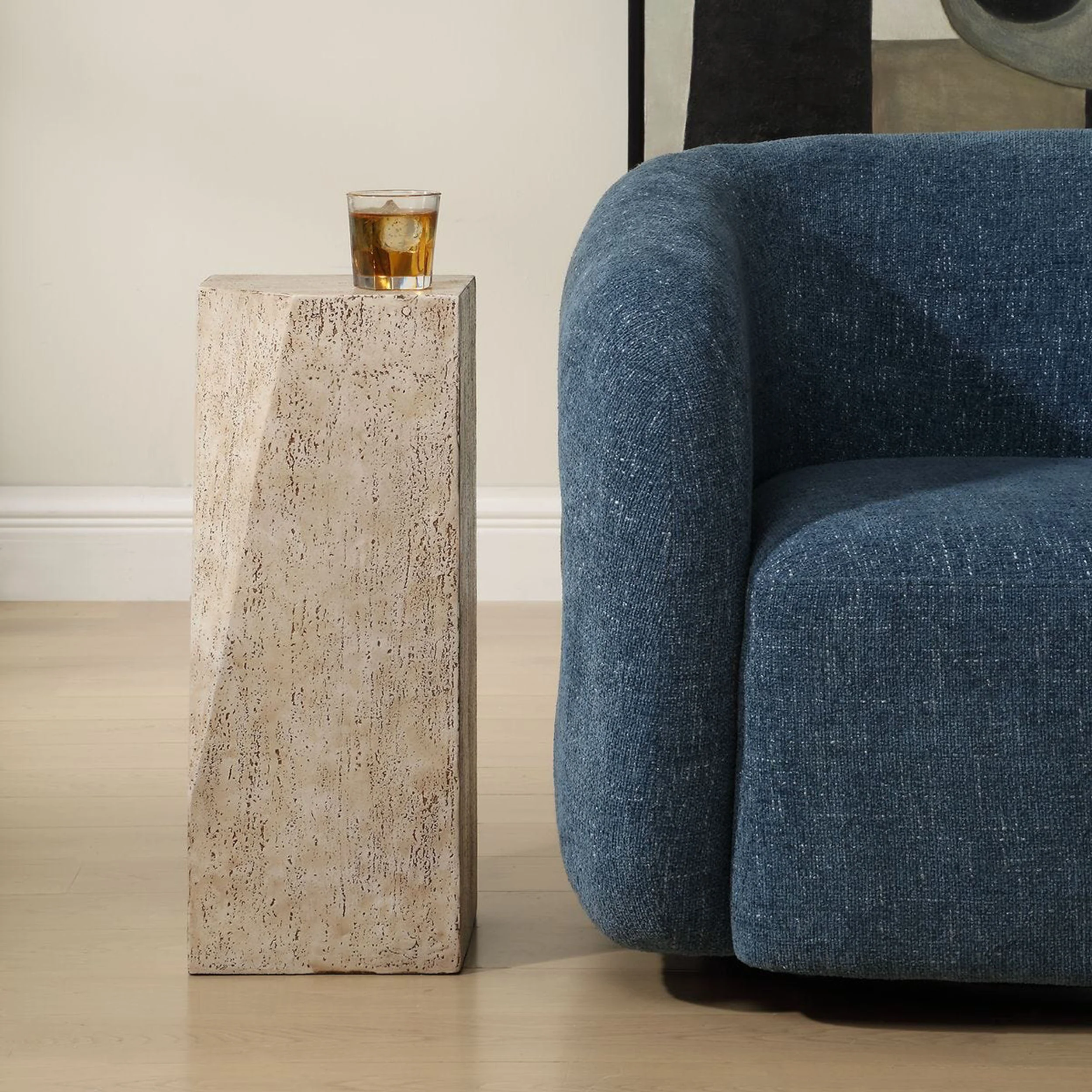 Leroy Drink Table, Beige - Image 5