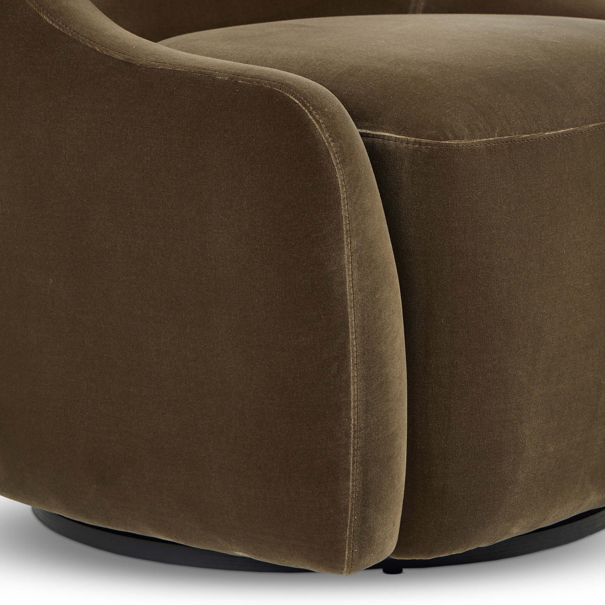 Levi Swivel Chair, Surrey Olive by Four Hands - Image 4