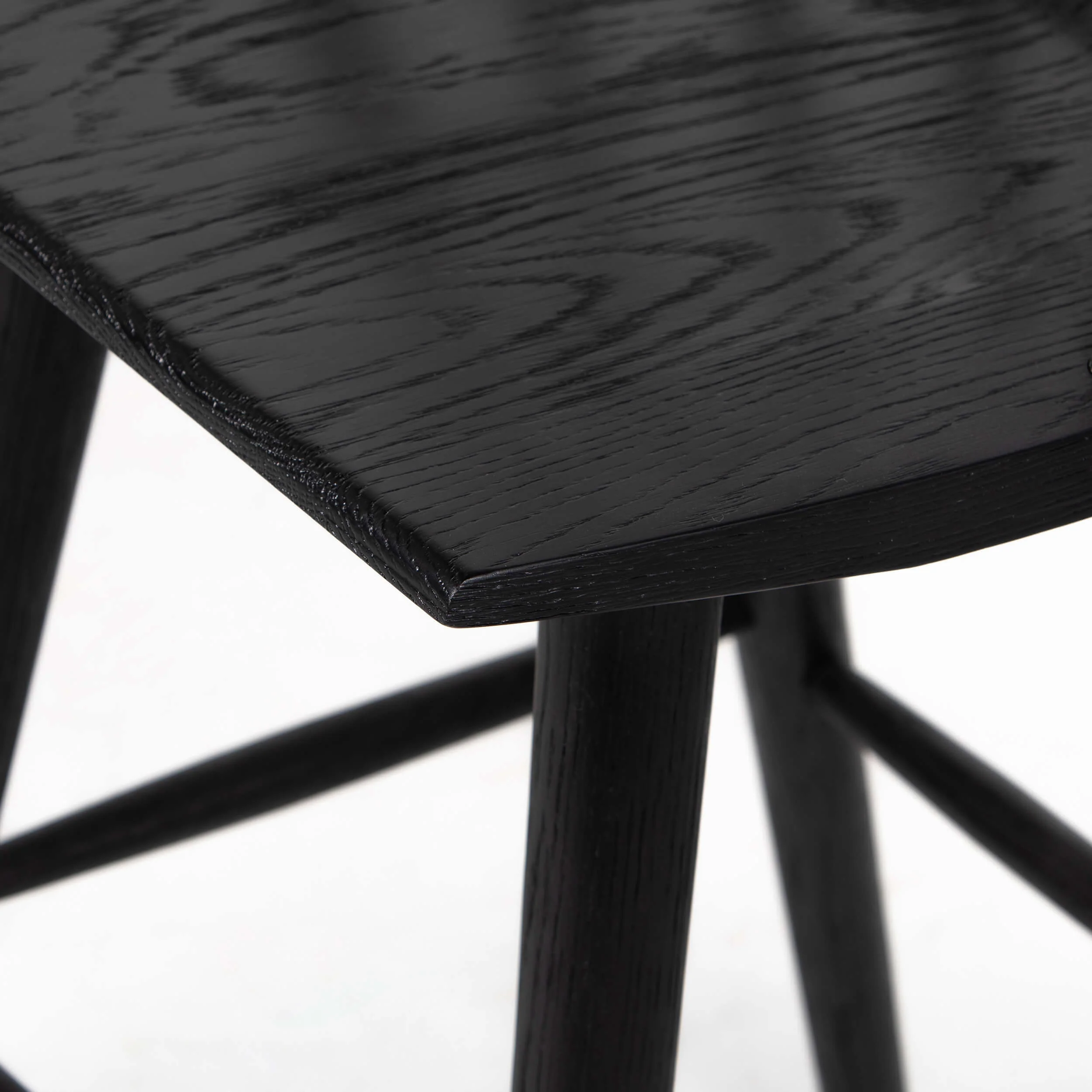 Lewis Windsor Bar Stool, Black Oak by Four Hands - Image 5