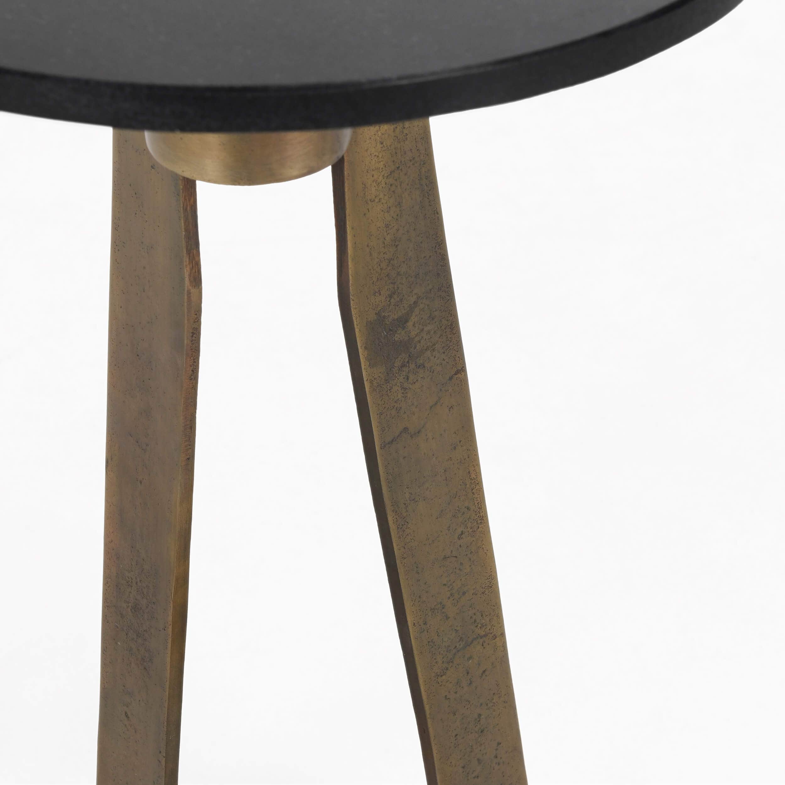 Leyton Accent Table, Black Marble - Image 4