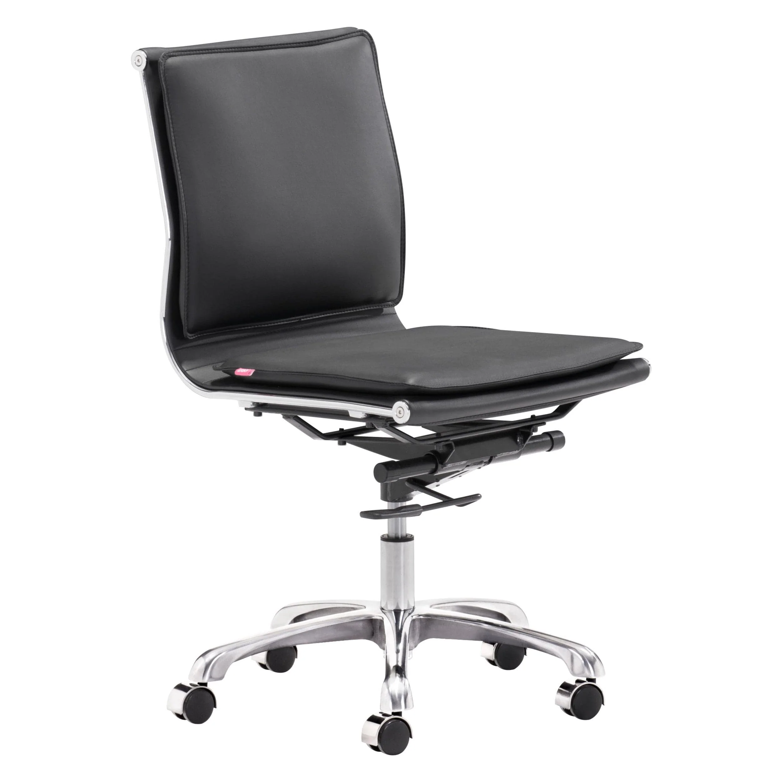 Lider Plus Armless Office Chair, Black