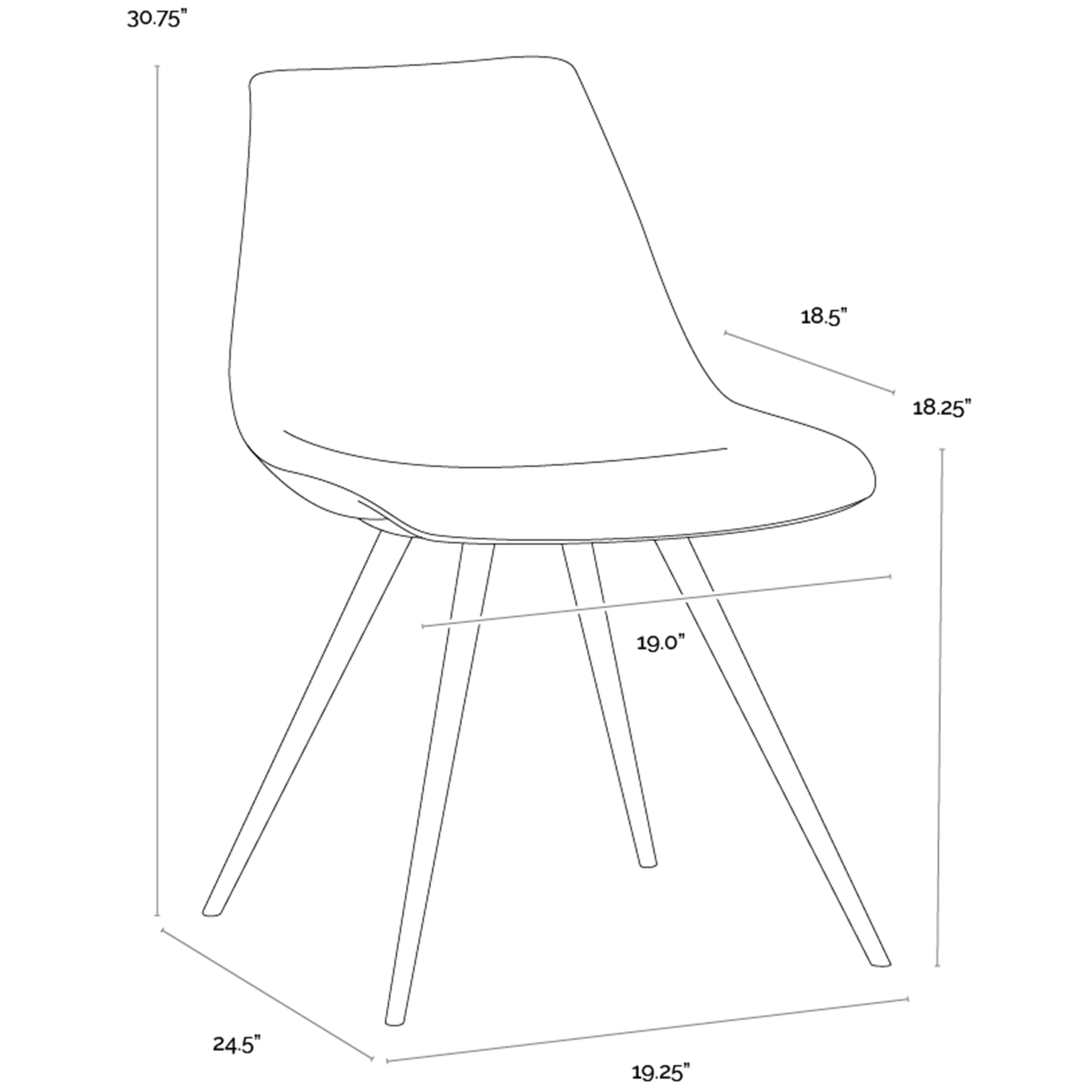 Liipa Dining Chair, Black - Image 5