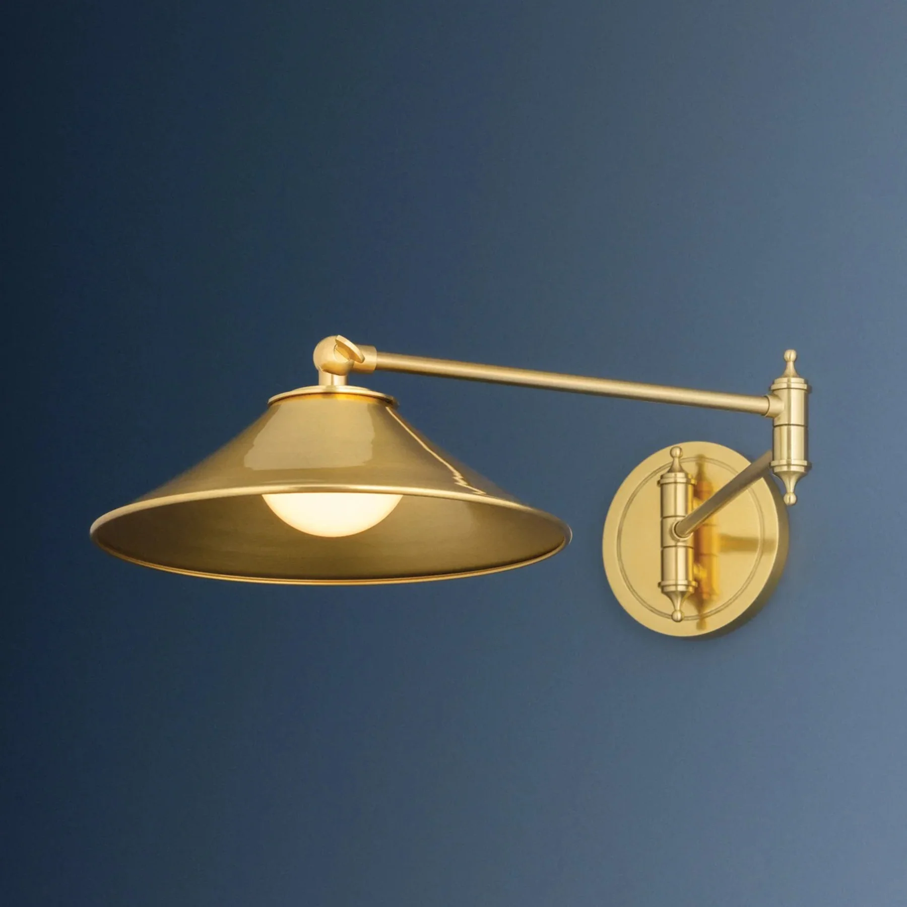 Lithgow Wall Sconce, Aged Brass - Image 2