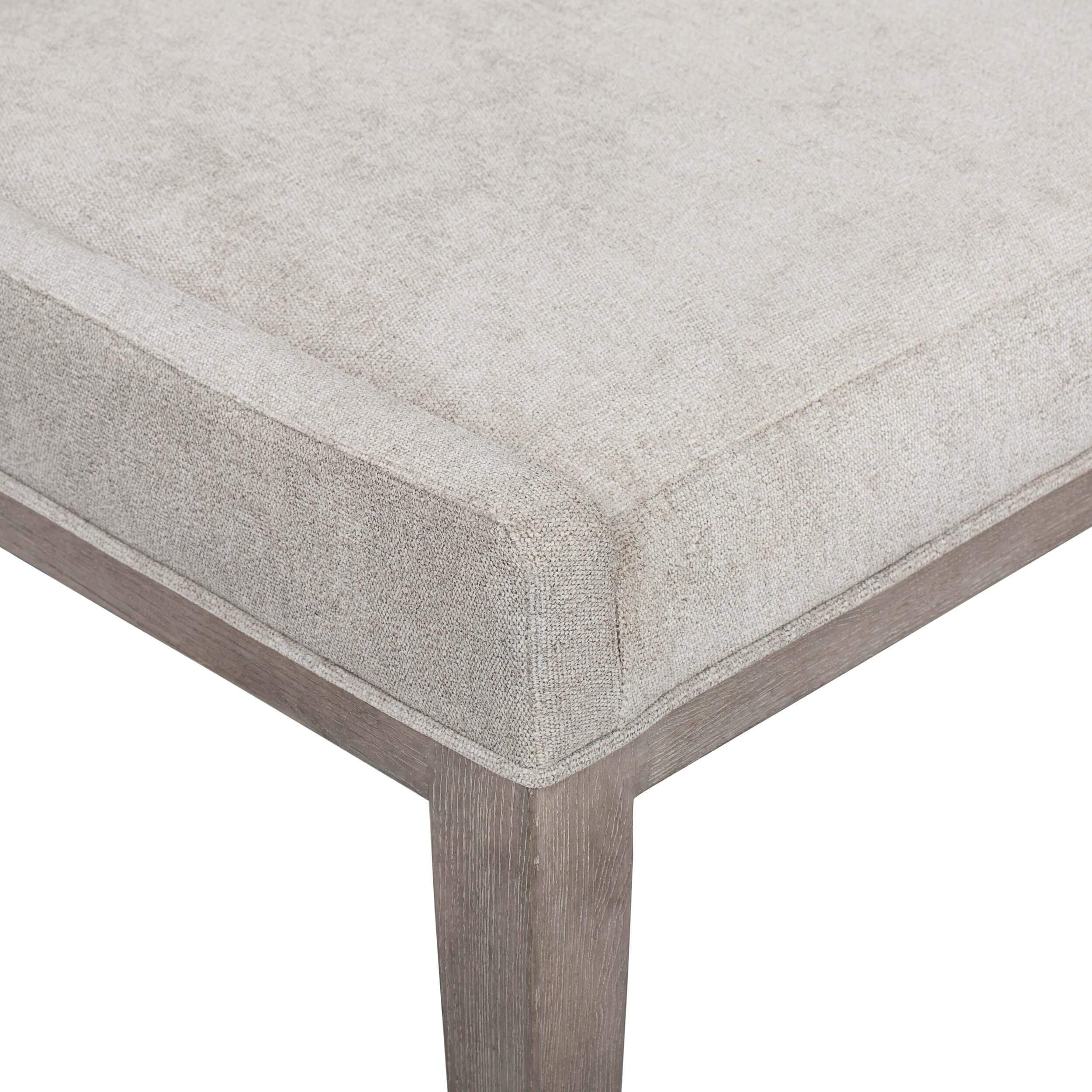 Linea Upholstered Side Chair, Greige - Image 4