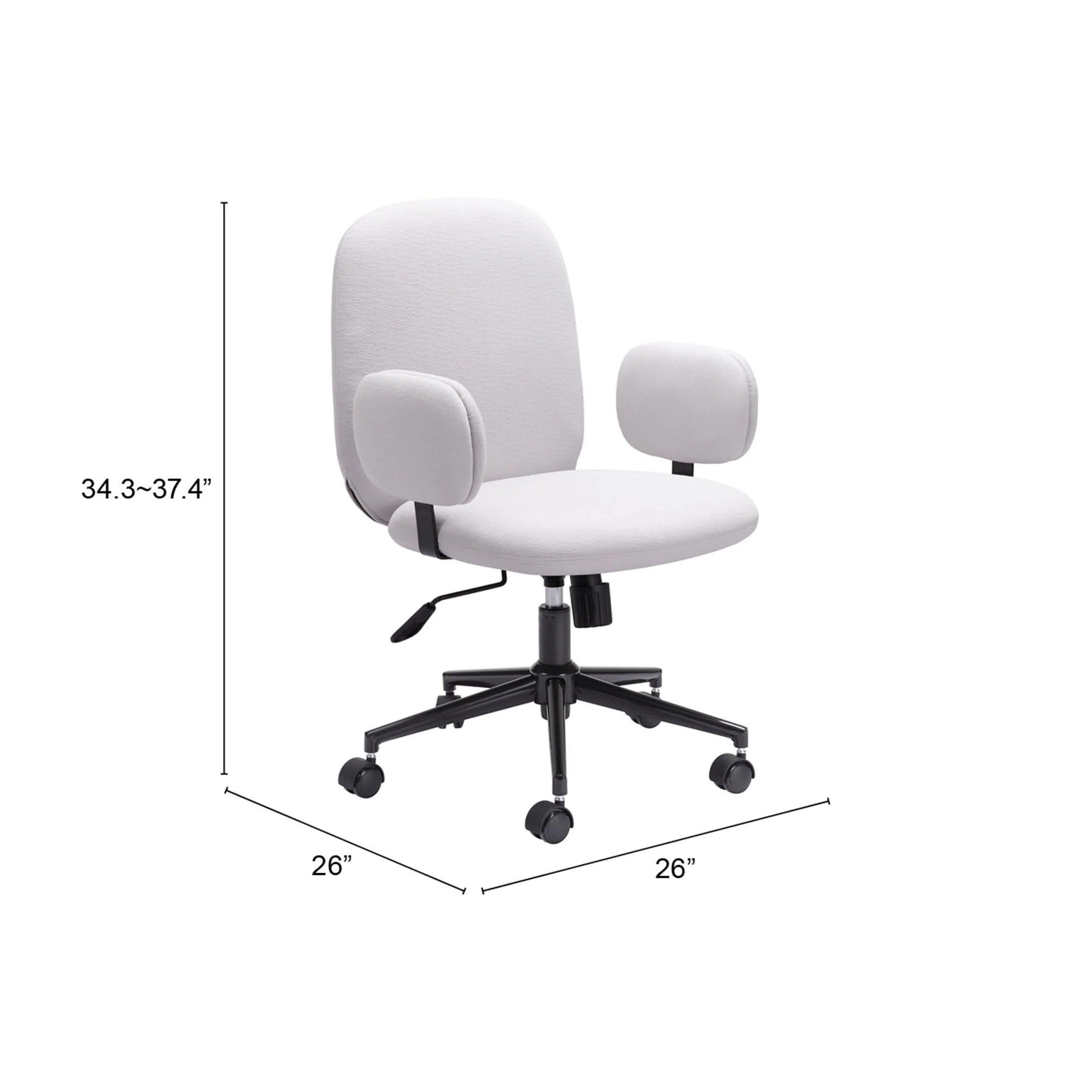 Lionel Office Chair, Beige - Image 5