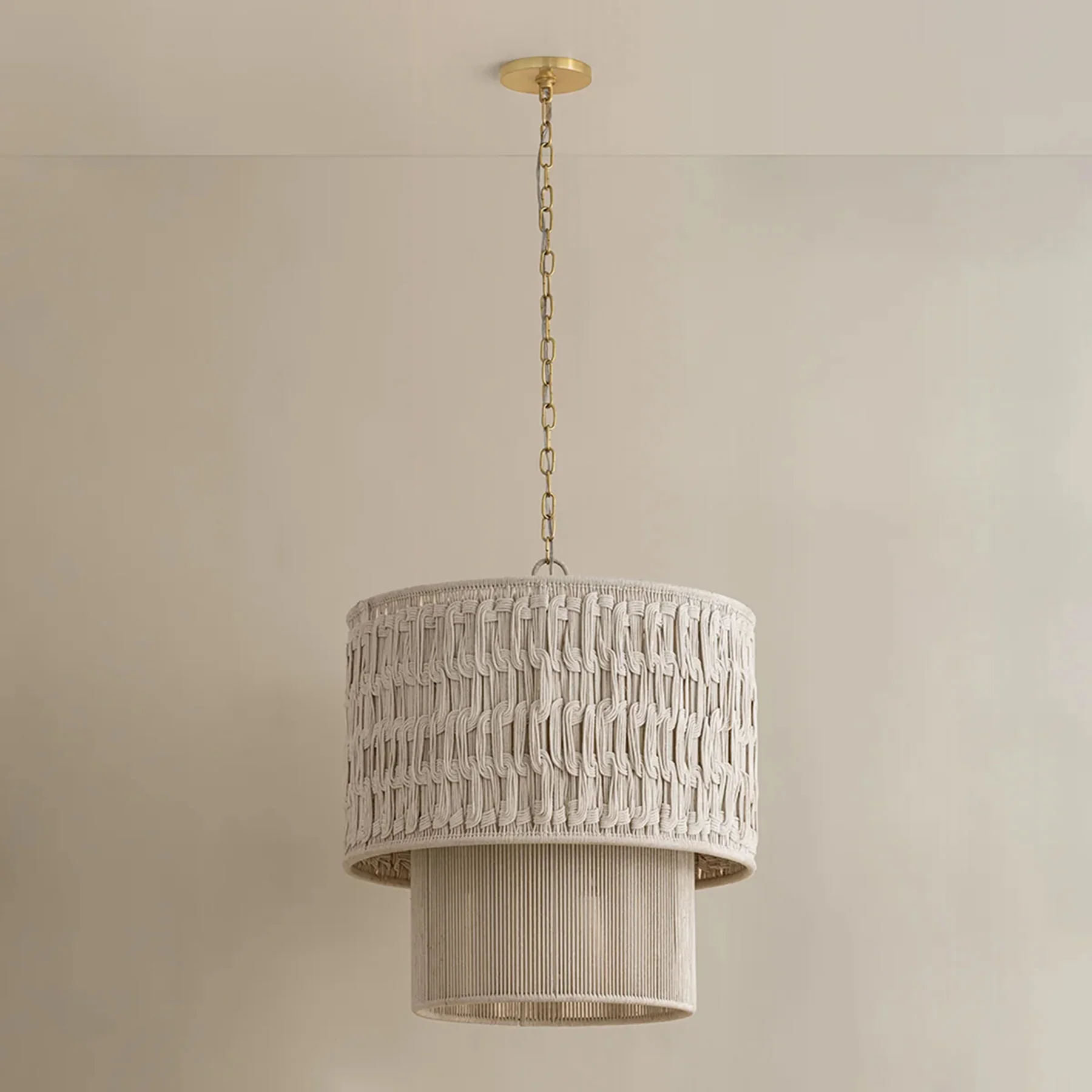 Lisbeta Chandelier, Aged Brass - Image 2